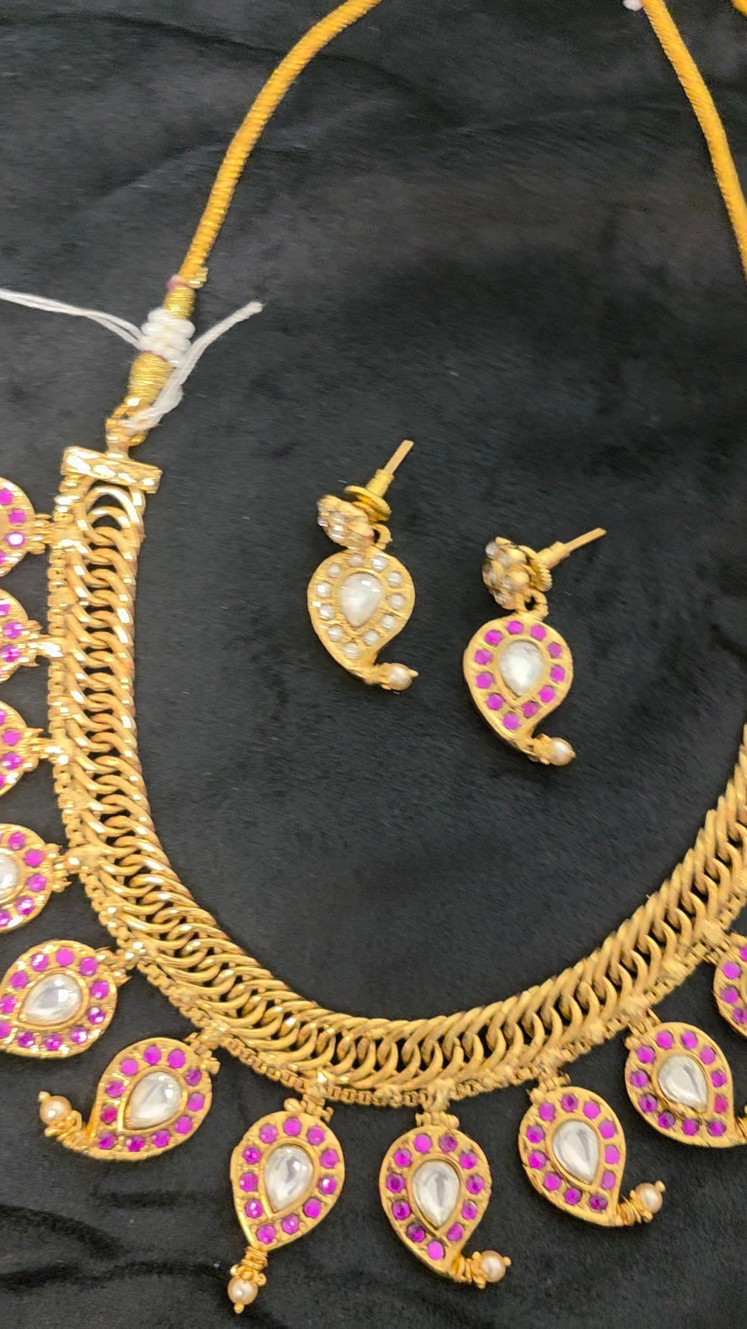Trending Rashmika Mandhana Inspired 2-in-1 Jilabi Mango Necklace Set