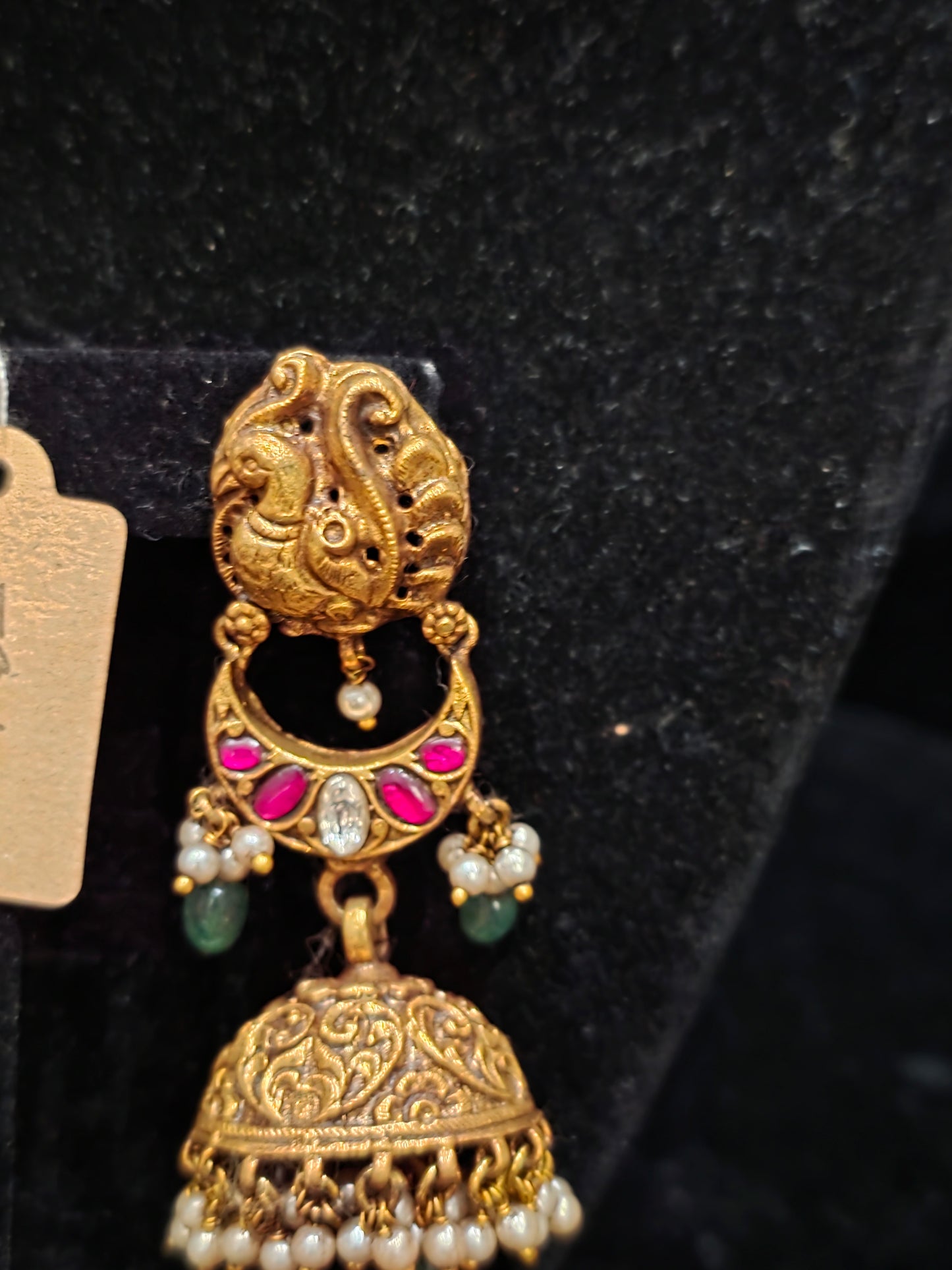 Pure brass Nakshi jumkhas