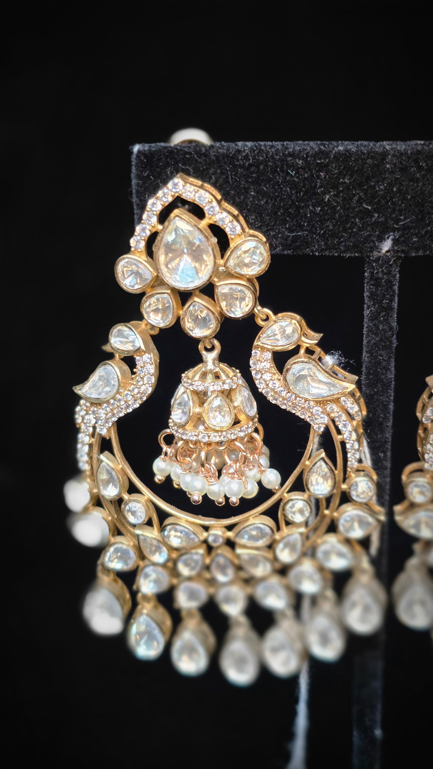 Polki chandbalish style earrings