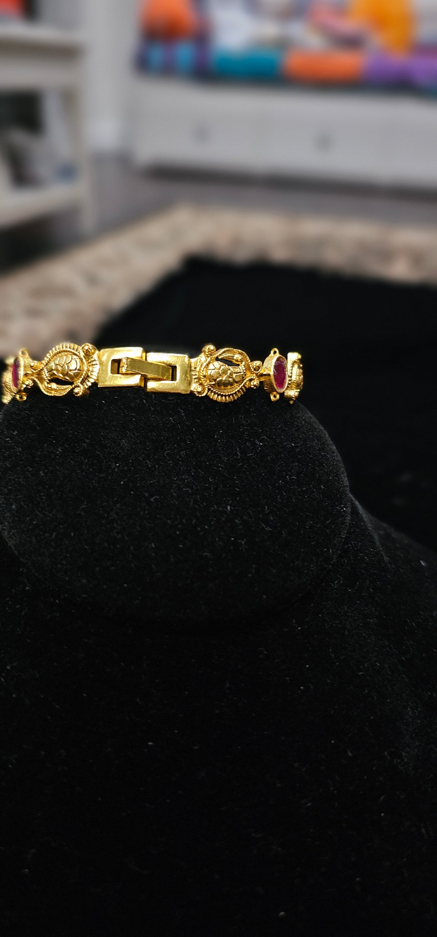 Brass jadau kundan citizen watch