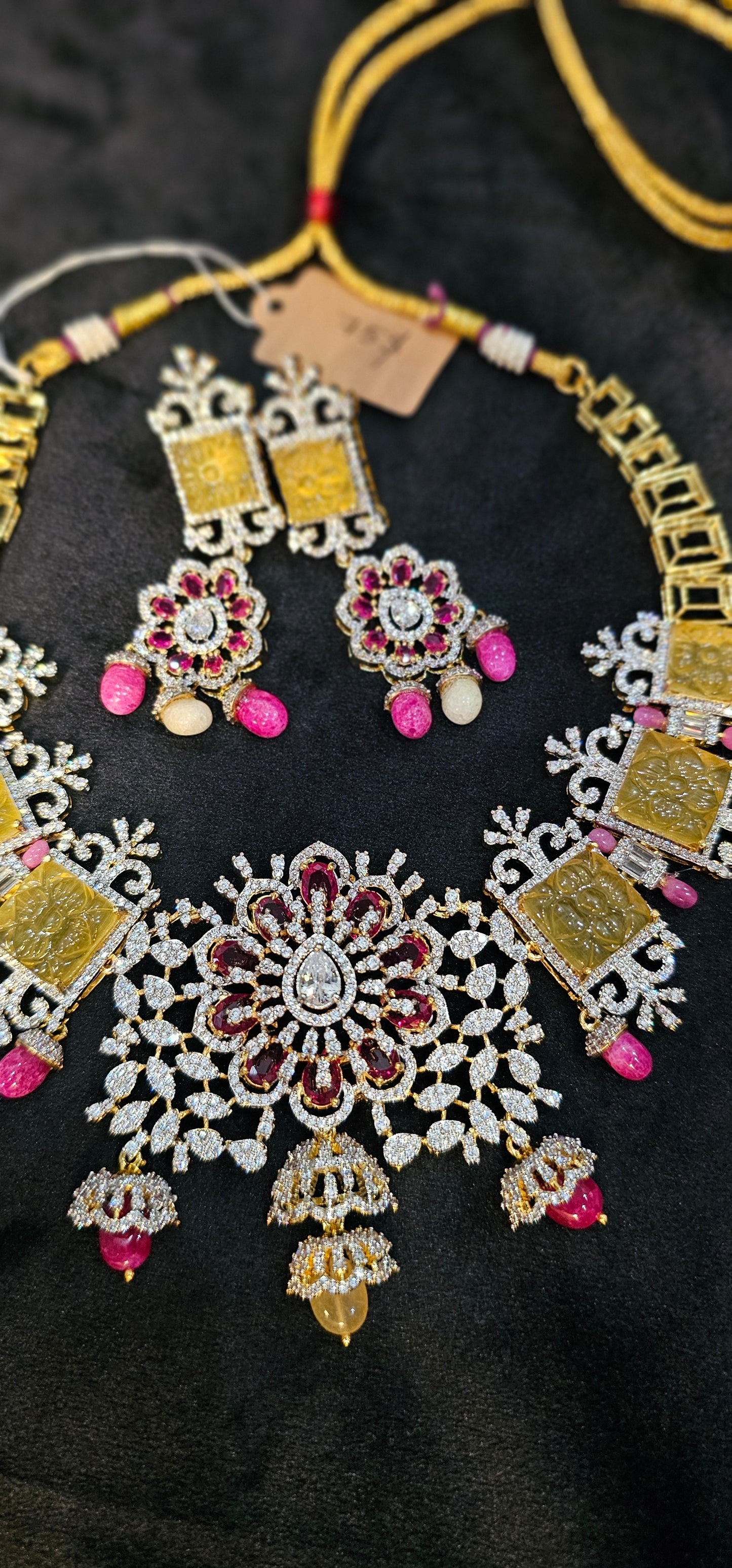 Fusion party wear necklace set