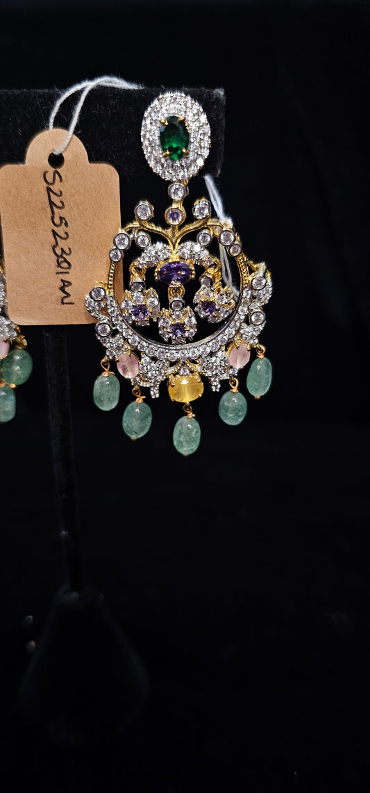 Diamond style cocktail style earringd