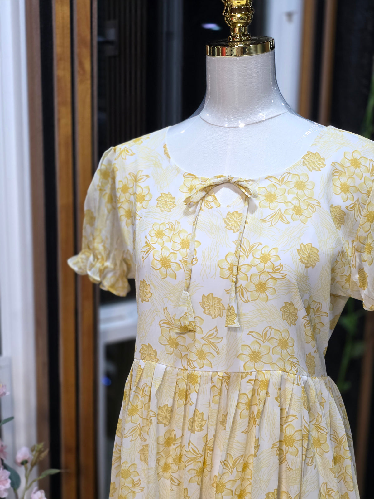 Georget cascual floral long frock