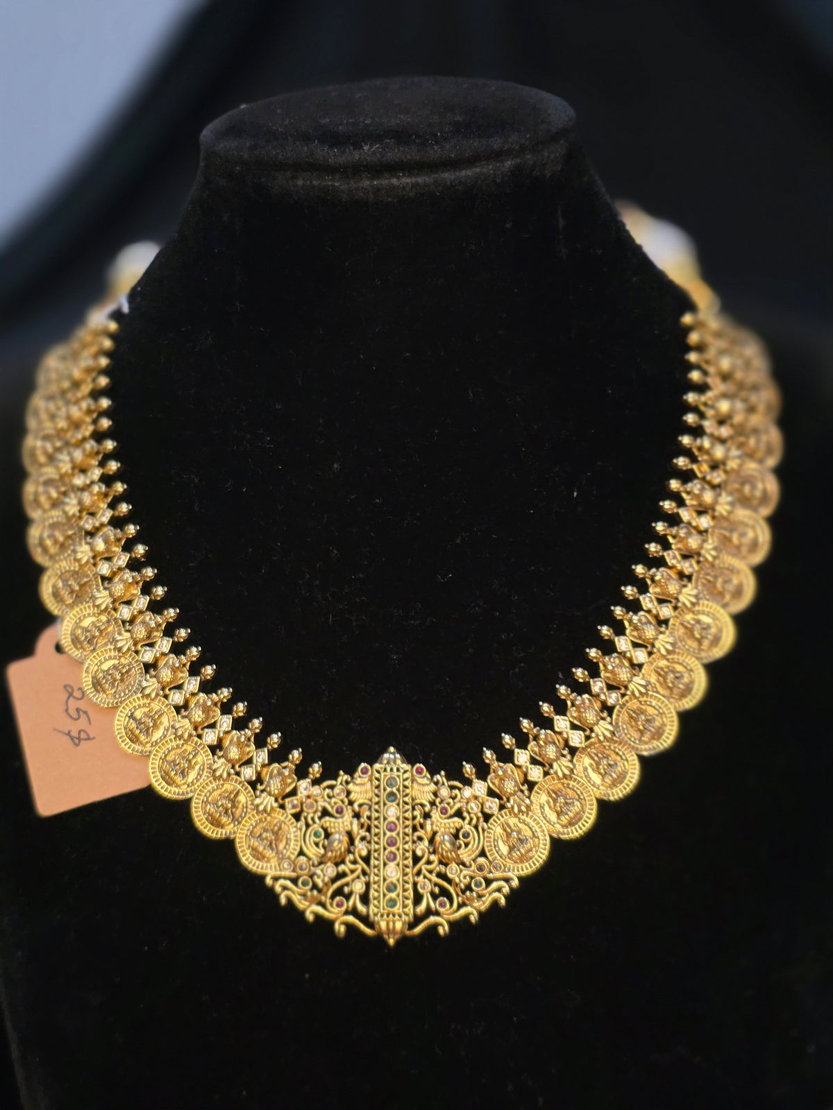 Nakshi most trending kasu necklace set