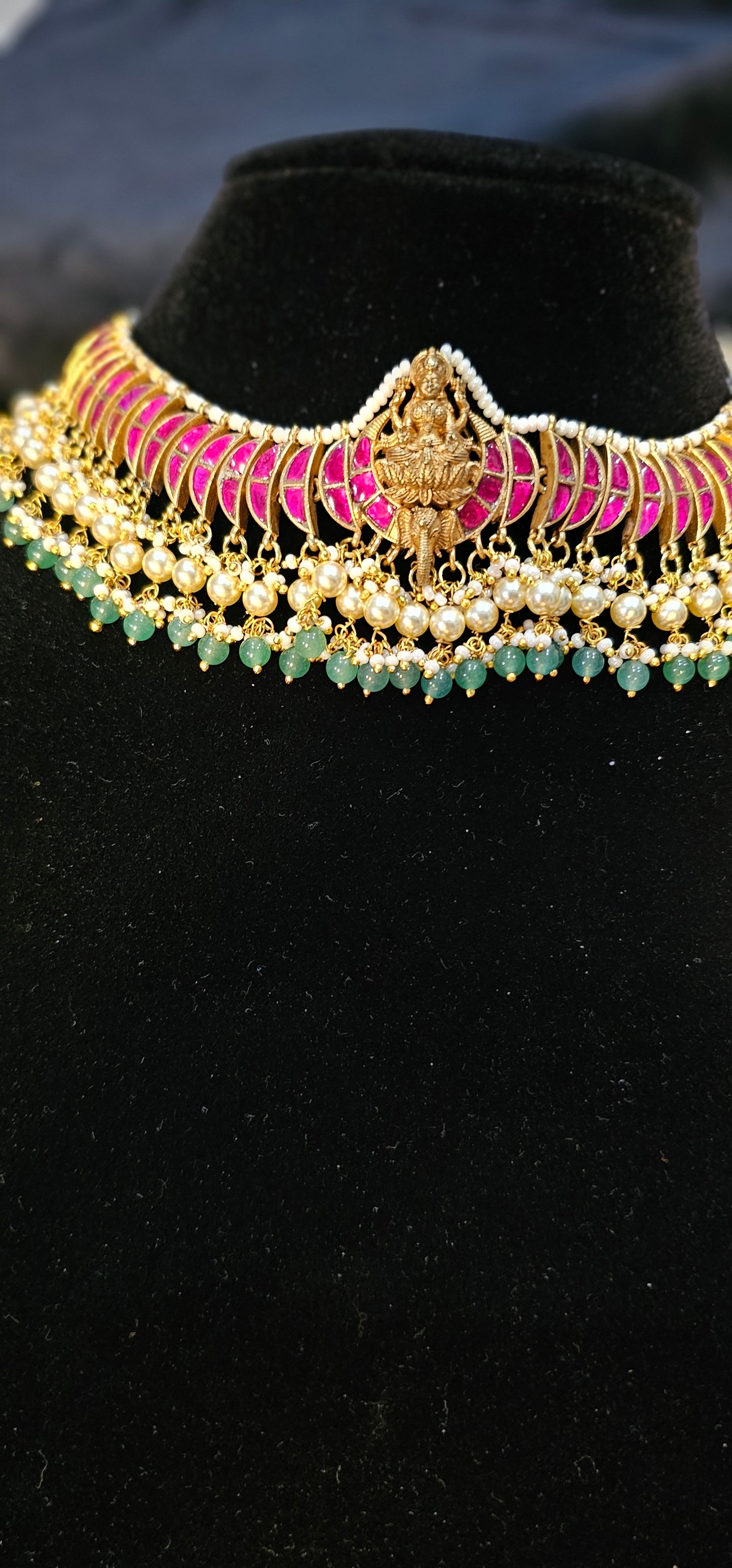 Lakshmi choker and Necklace 2 in 1