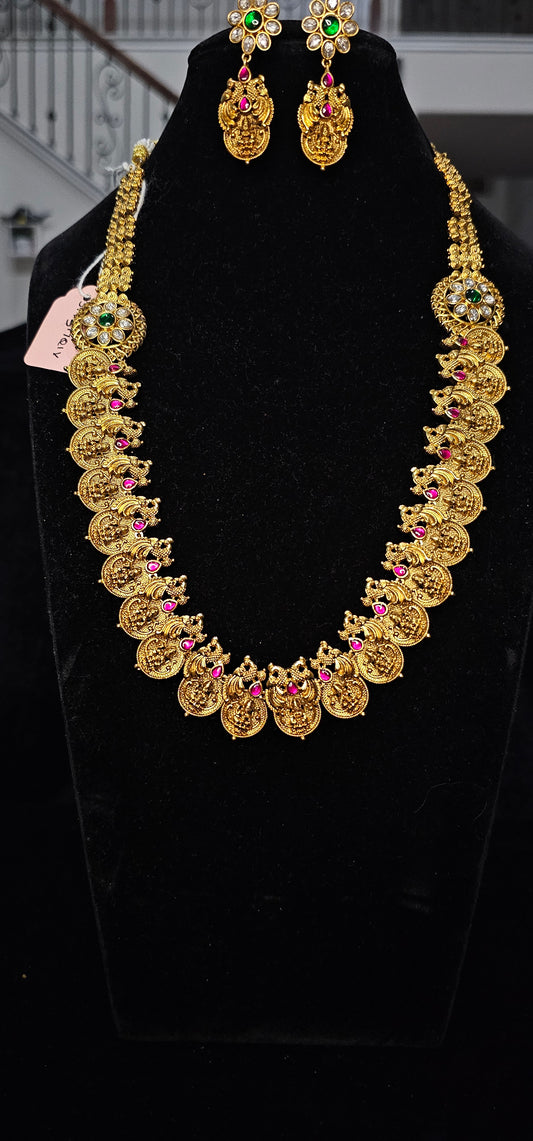 Bottu kasu mala with jadau kundan stones