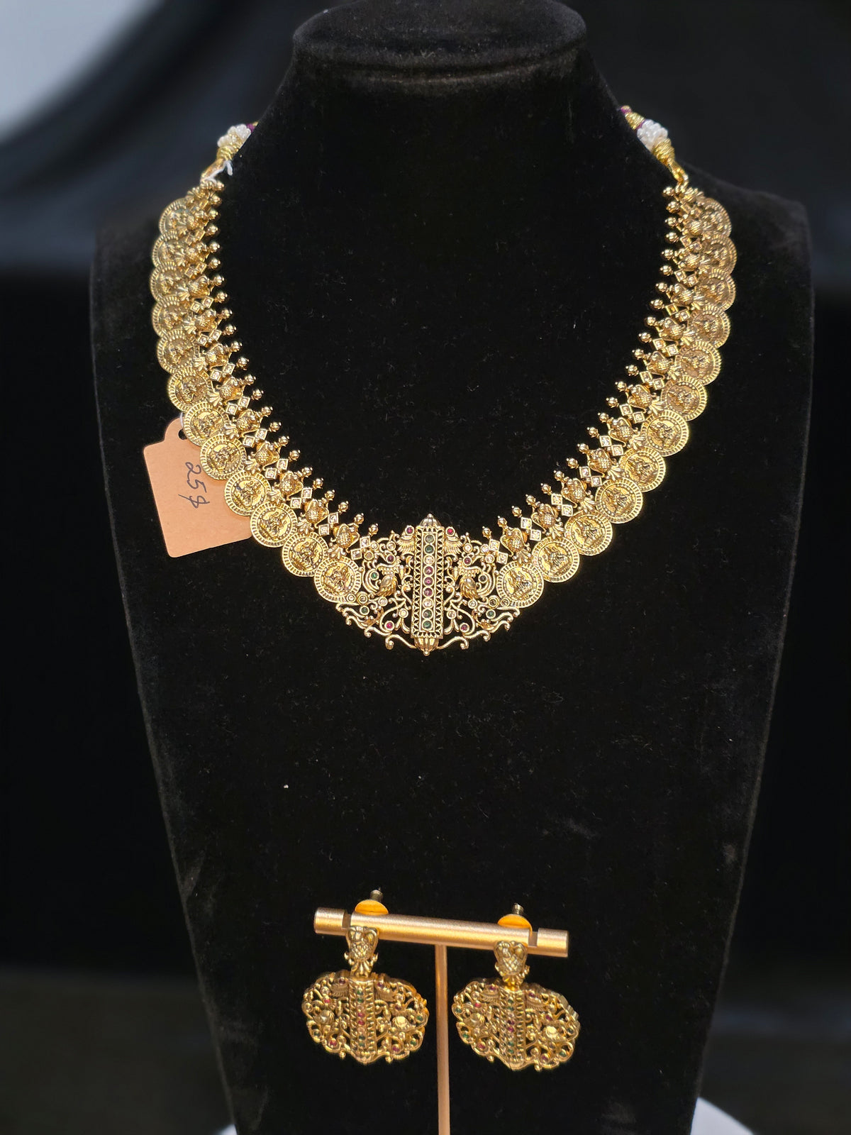 Nakshi most trending kasu necklace set