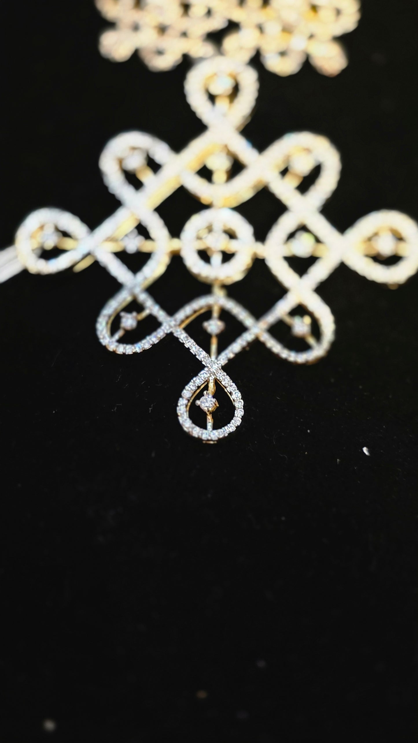 Trending kollam muggu designed pendent set