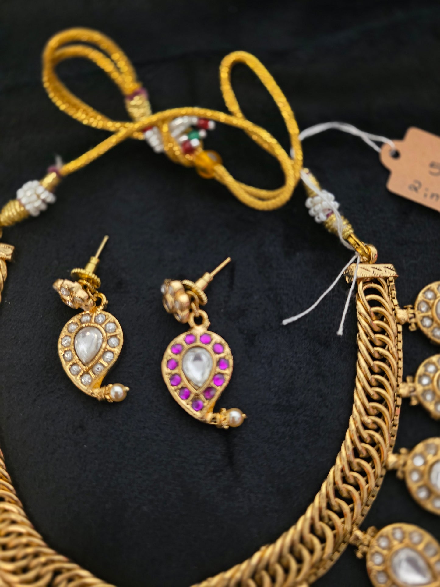 Trending Rashmika Mandhana Inspired 2-in-1 Jilabi Mango Necklace Set