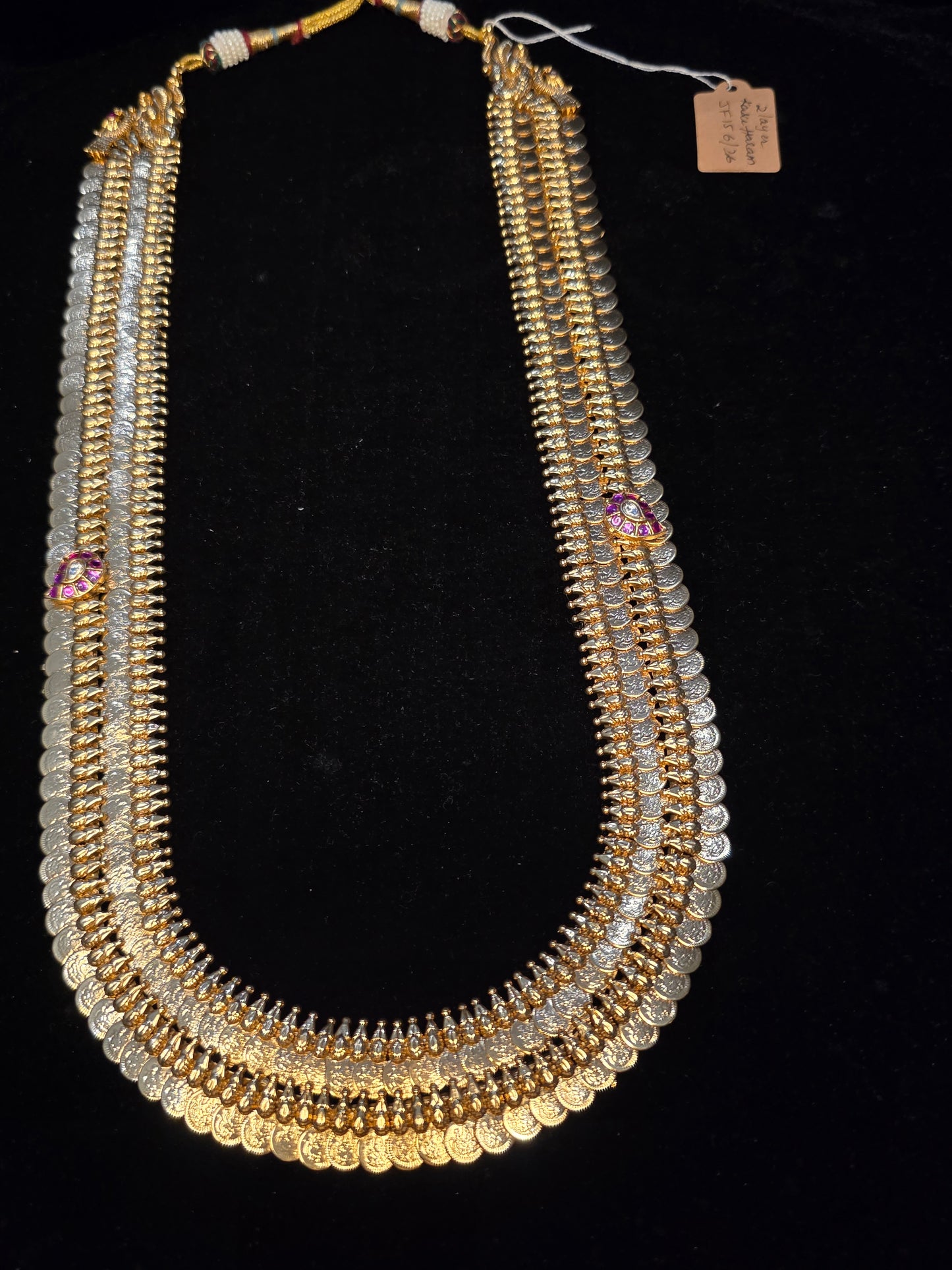 Trending double kasu haram and separate jadau pendant(pendent cost seperate)