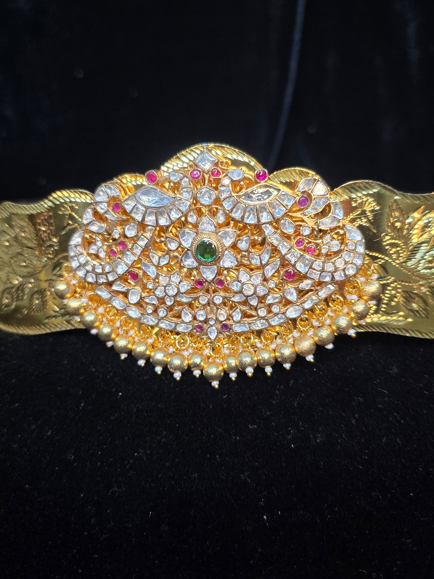 Traditional Premium Gold Style mosinate stones Adult Hip Belt