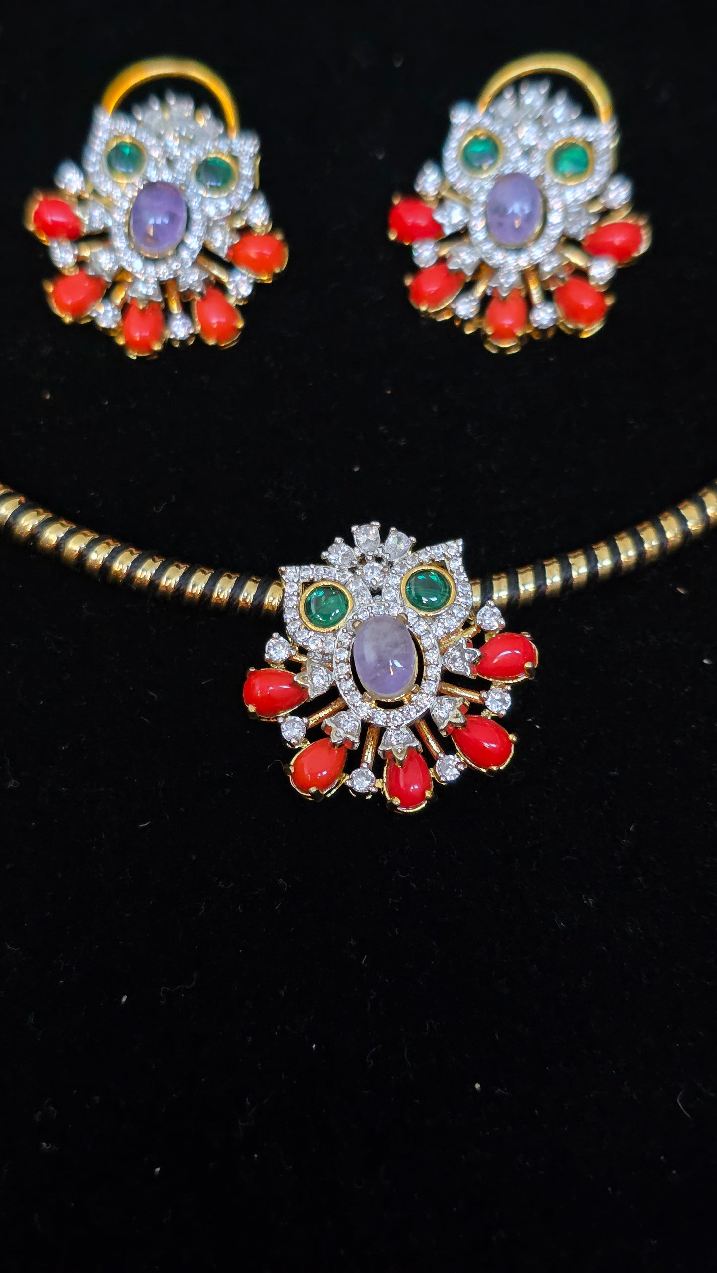 Fusion black kanta Necklace
