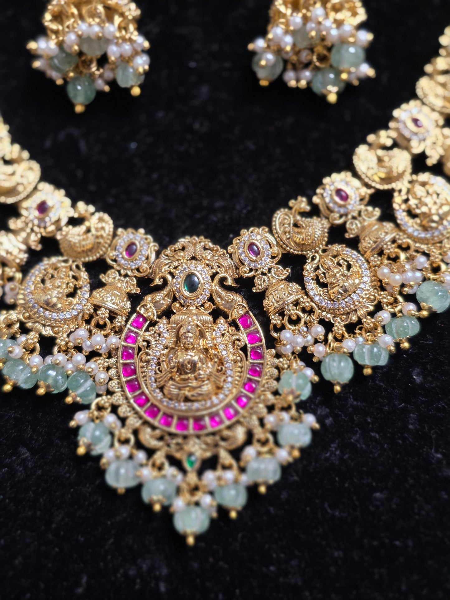 Nakshi Style Antique Gold style Necklace Set