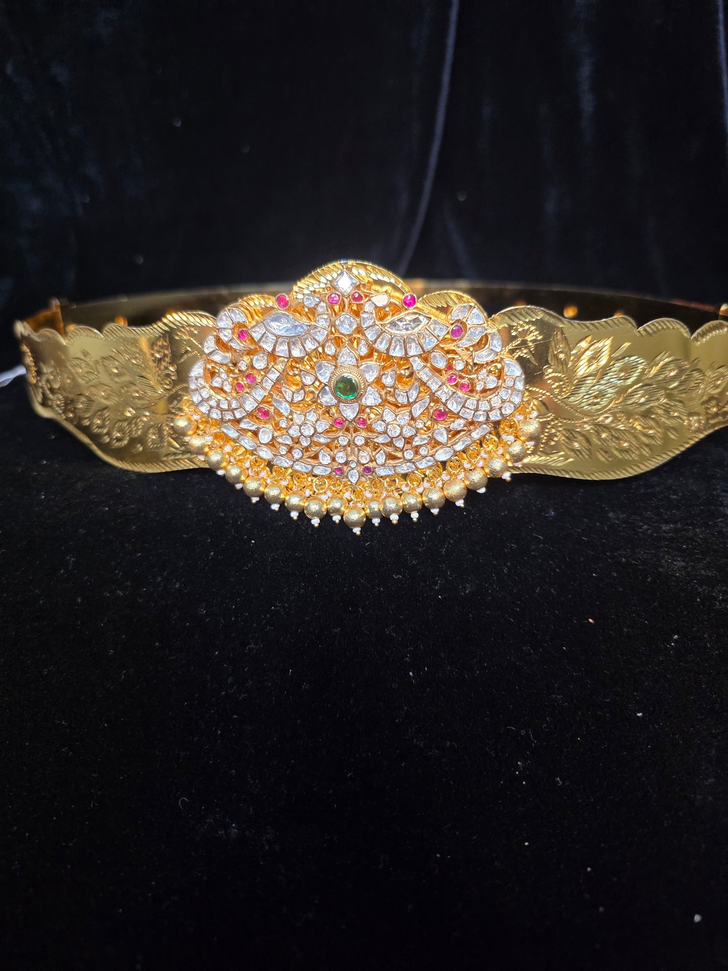 Traditional Premium Gold Style mosinate stones Adult Hip Belt