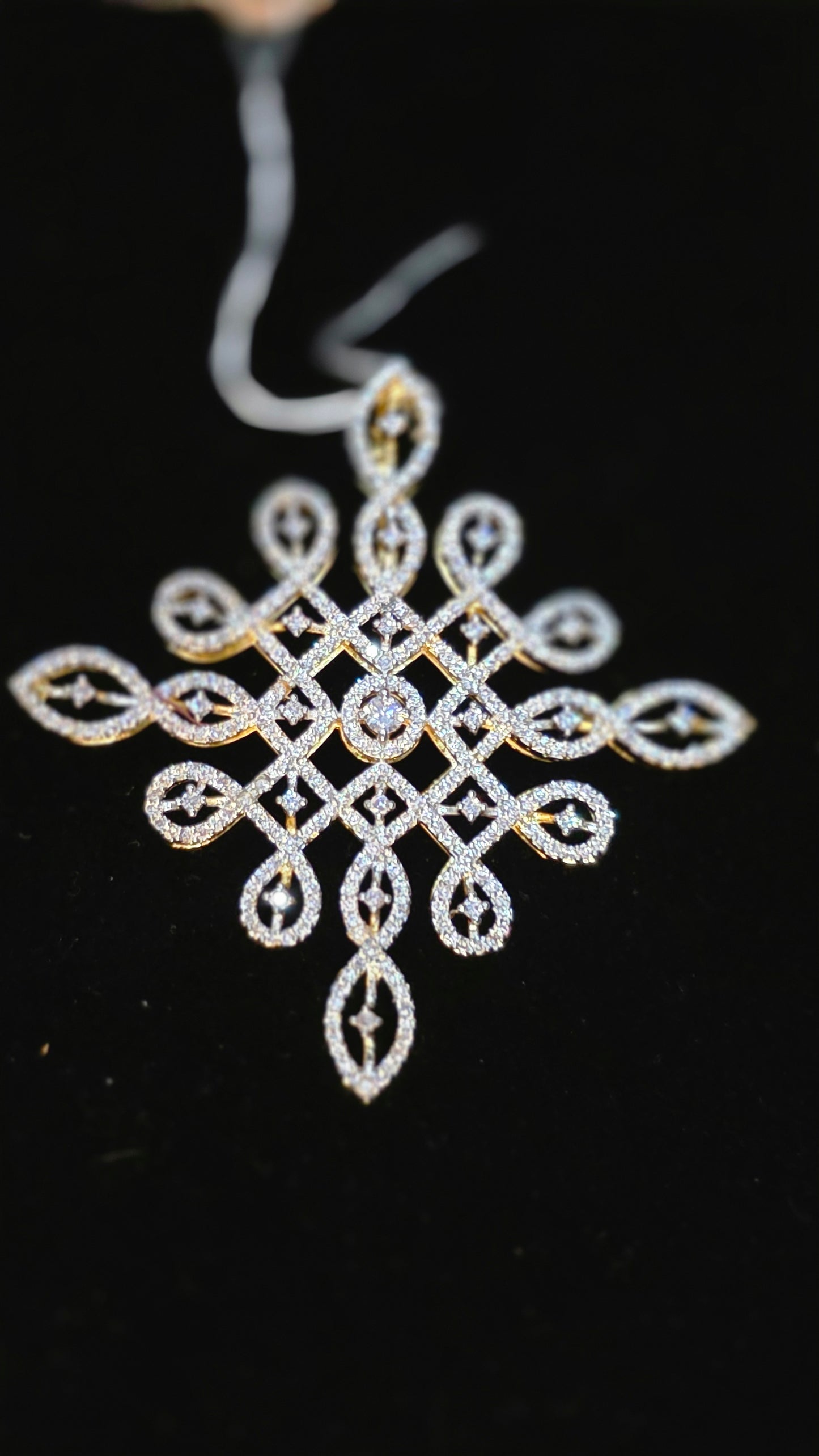 Kollam muggu pattern pendent set