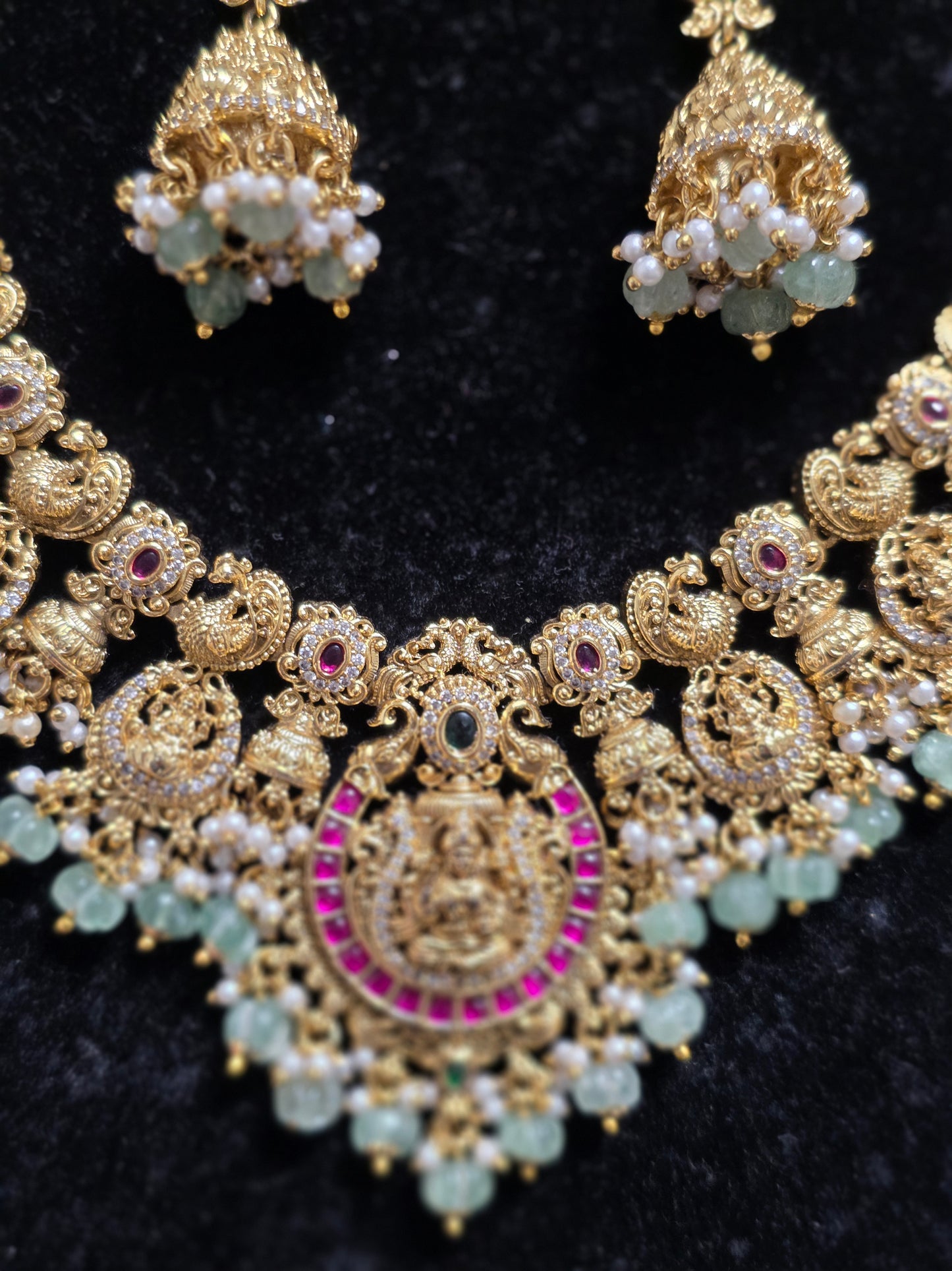 Nakshi Style Antique Gold style Necklace Set