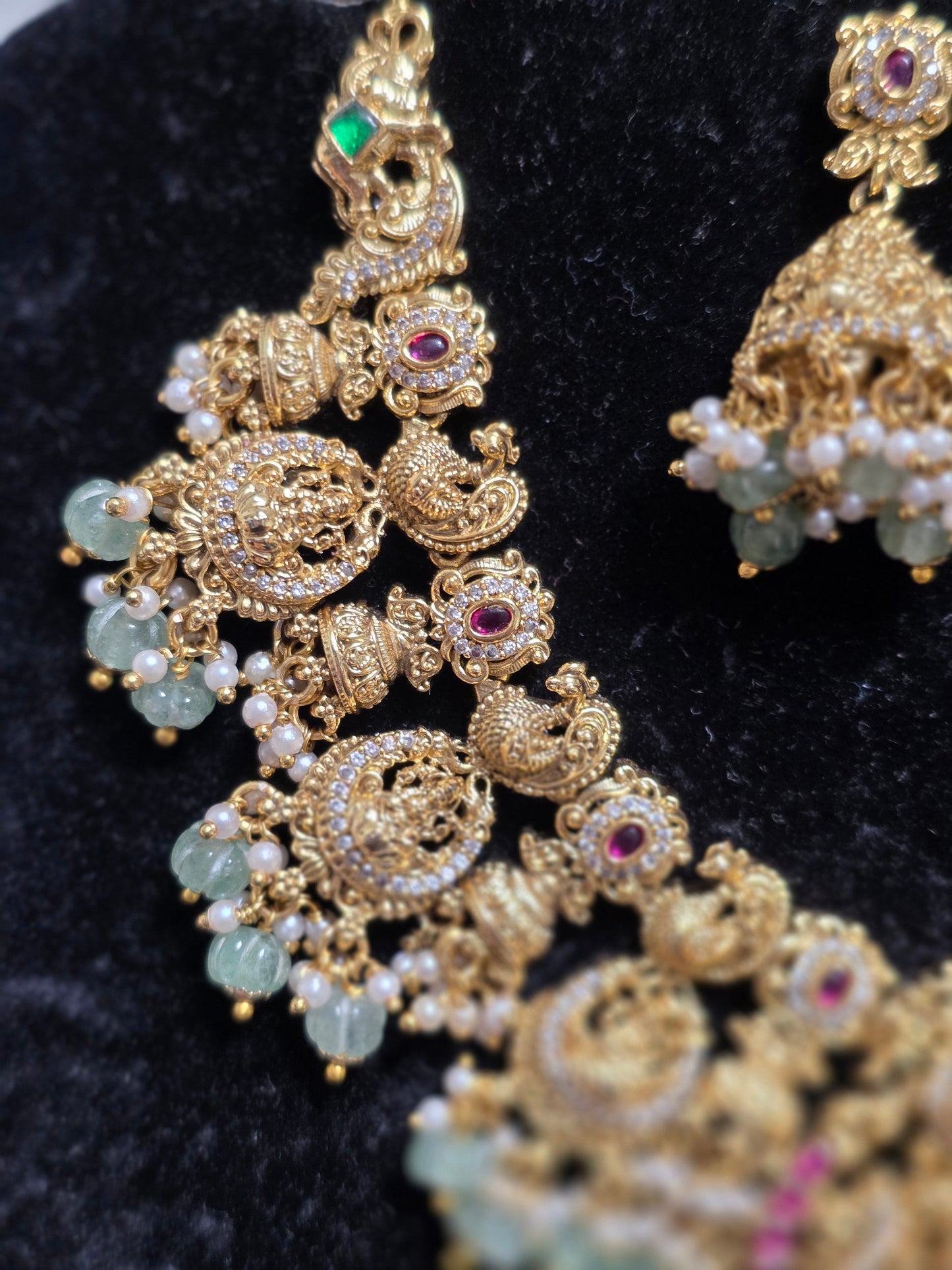Nakshi Style Antique Gold style Necklace Set