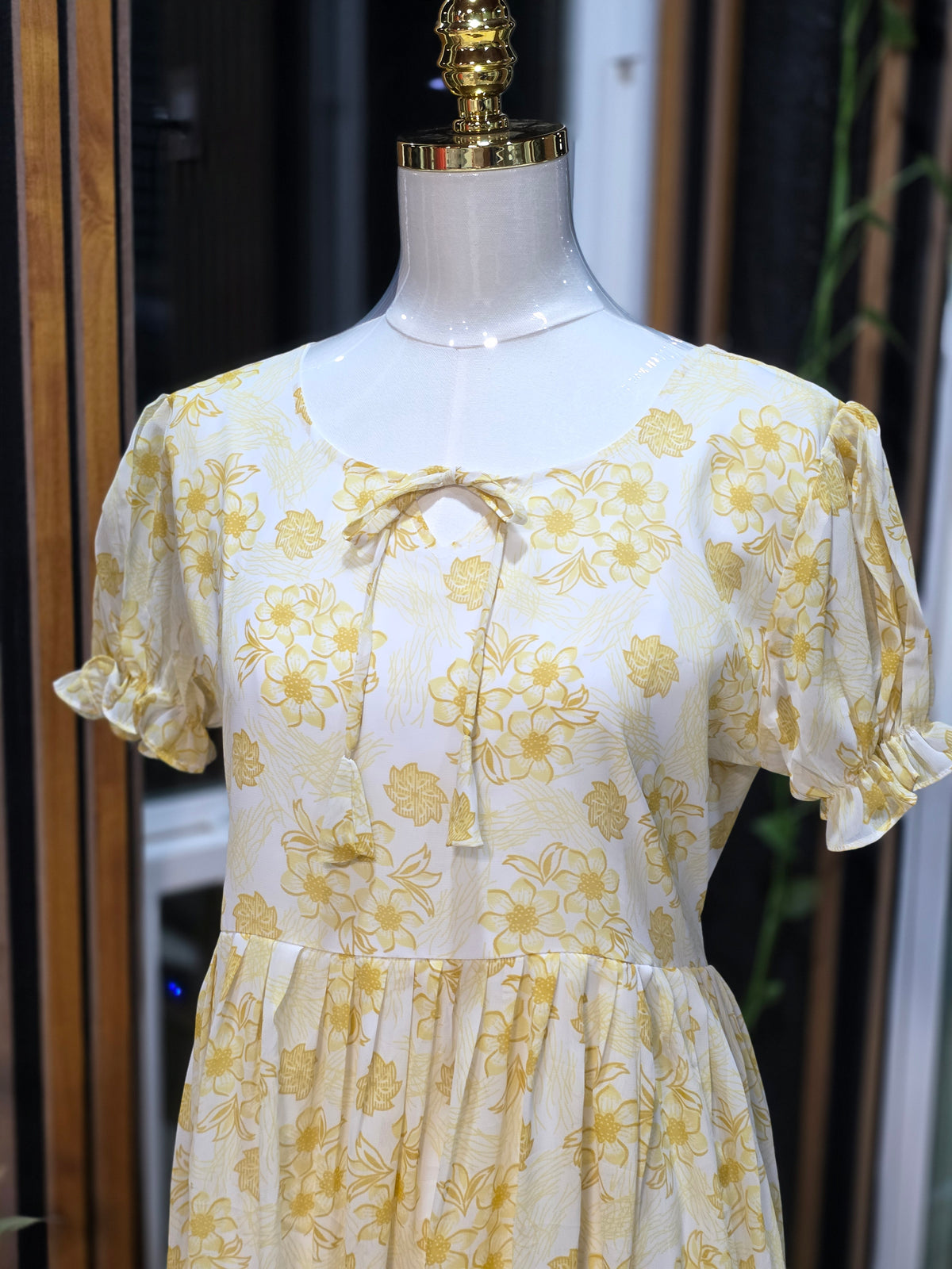 Georget cascual floral long frock