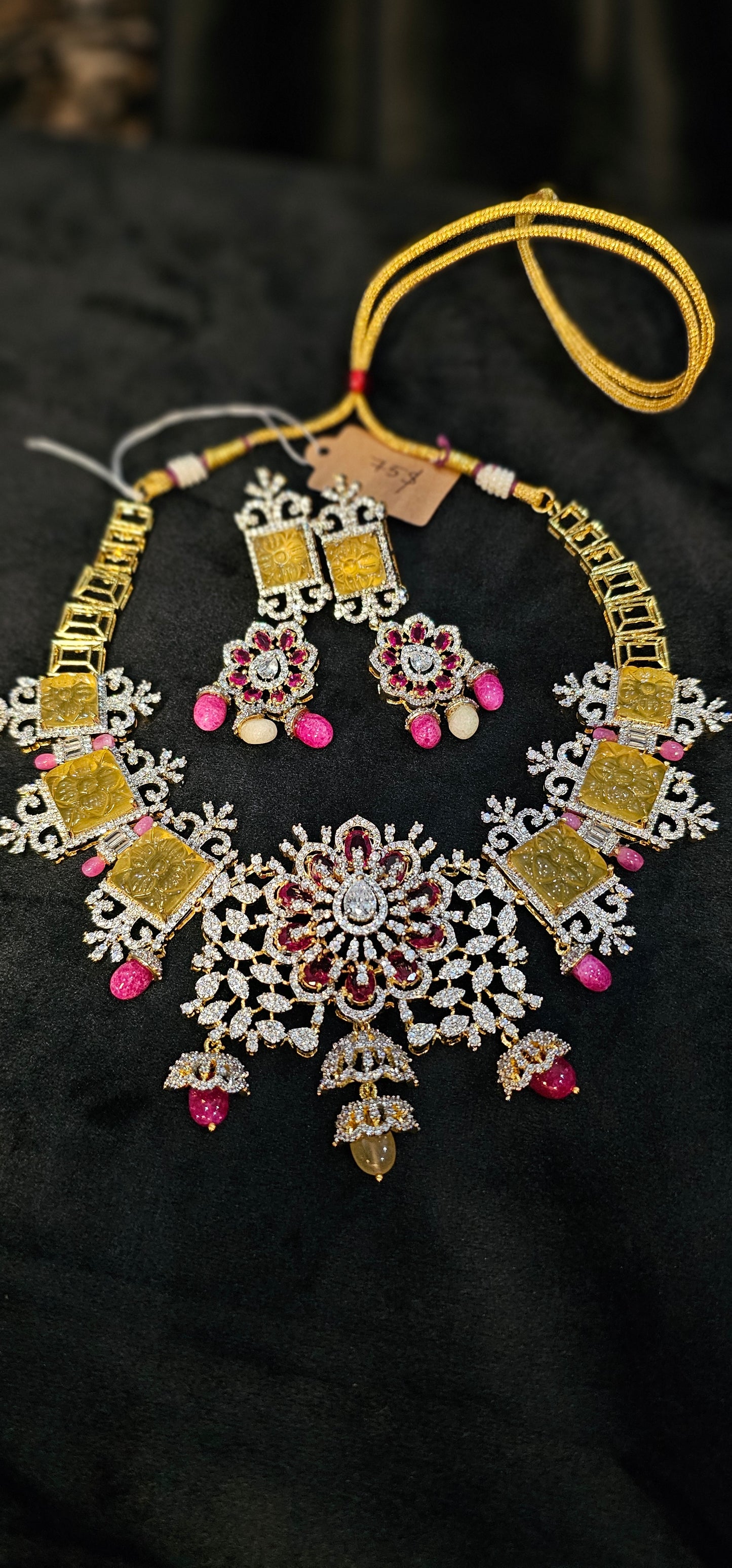 Fusion party wear necklace set