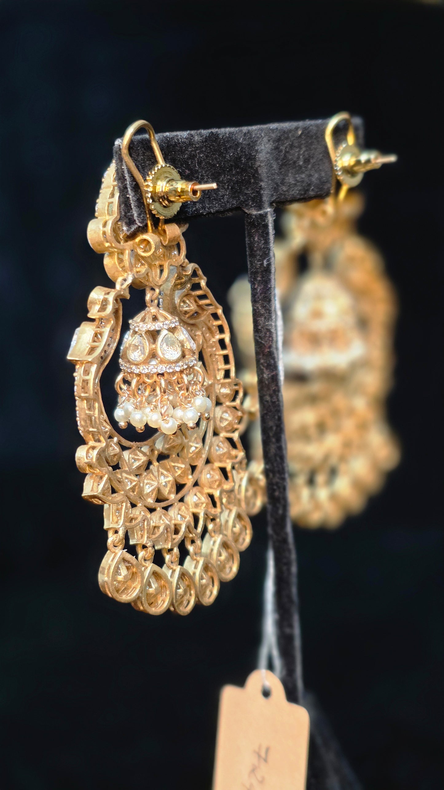 Polki chandbalish style earrings