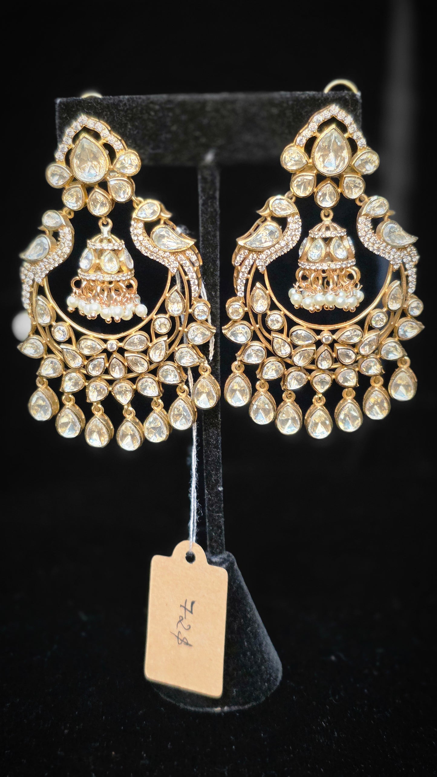 Polki chandbalish style earrings