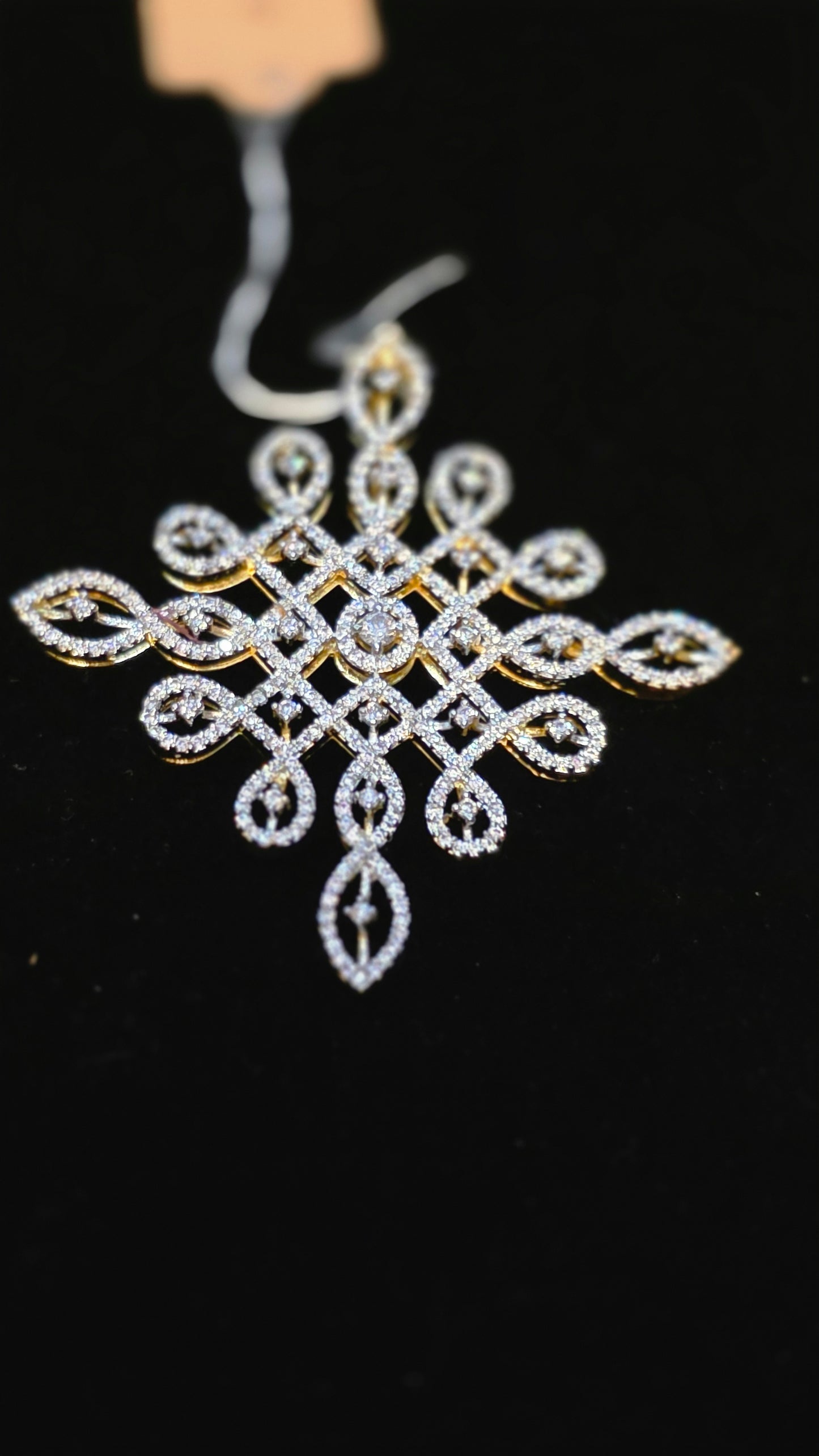 Kollam muggu pattern pendent set