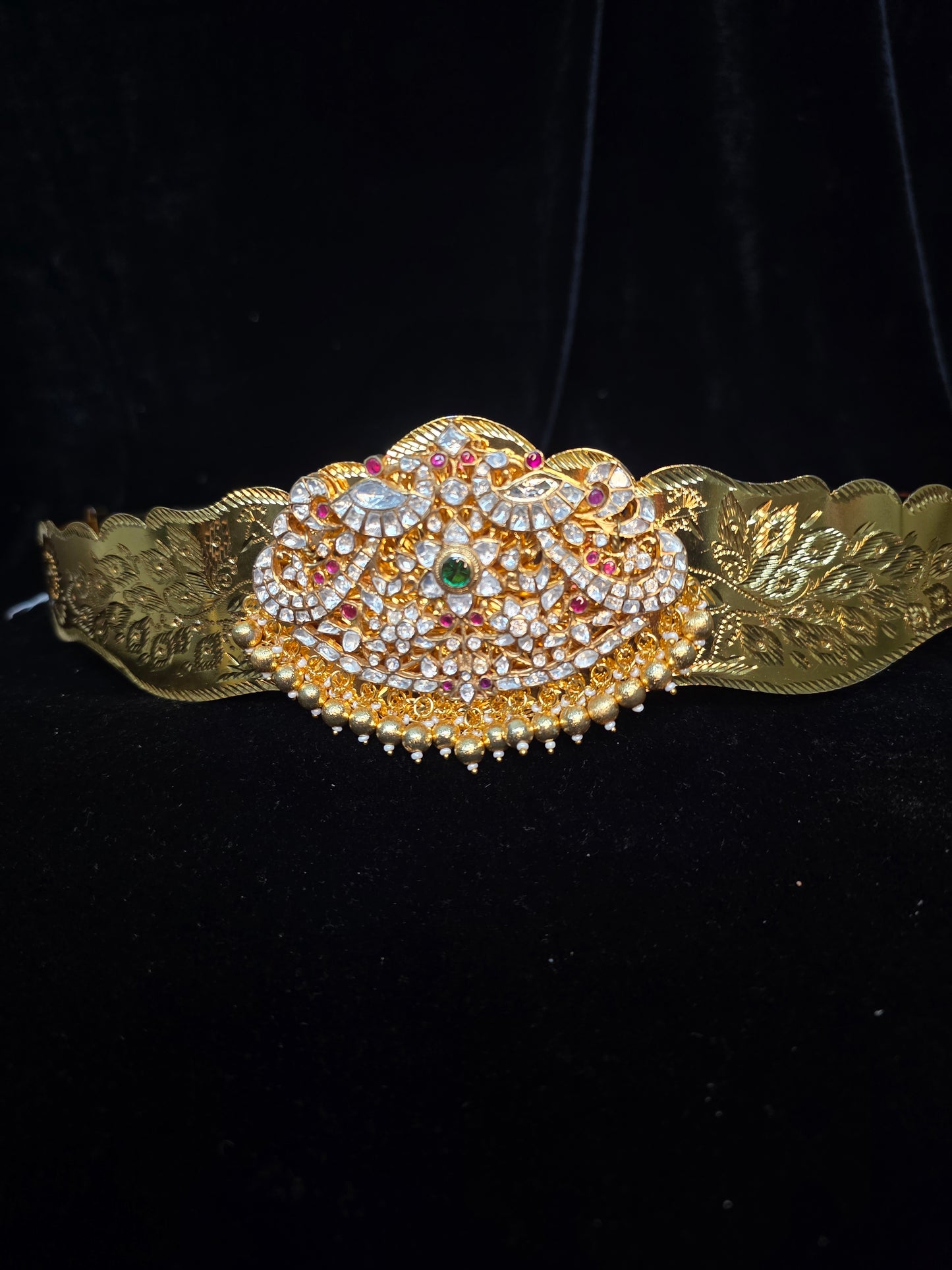 Traditional Premium Gold Style mosinate stones Adult Hip Belt