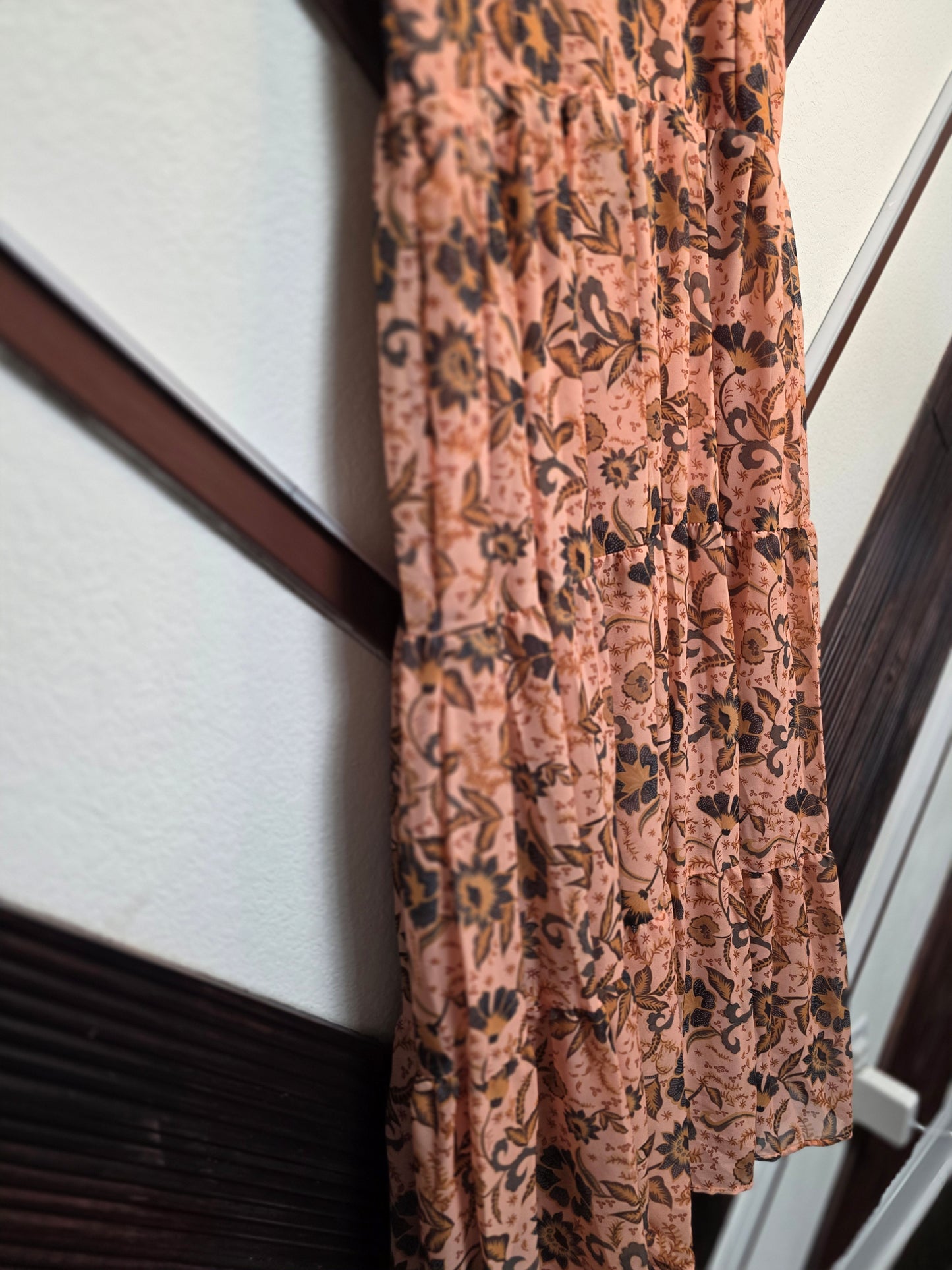 Summer Essence Floral Georgette Frock – Ruffle Sleeve Edition