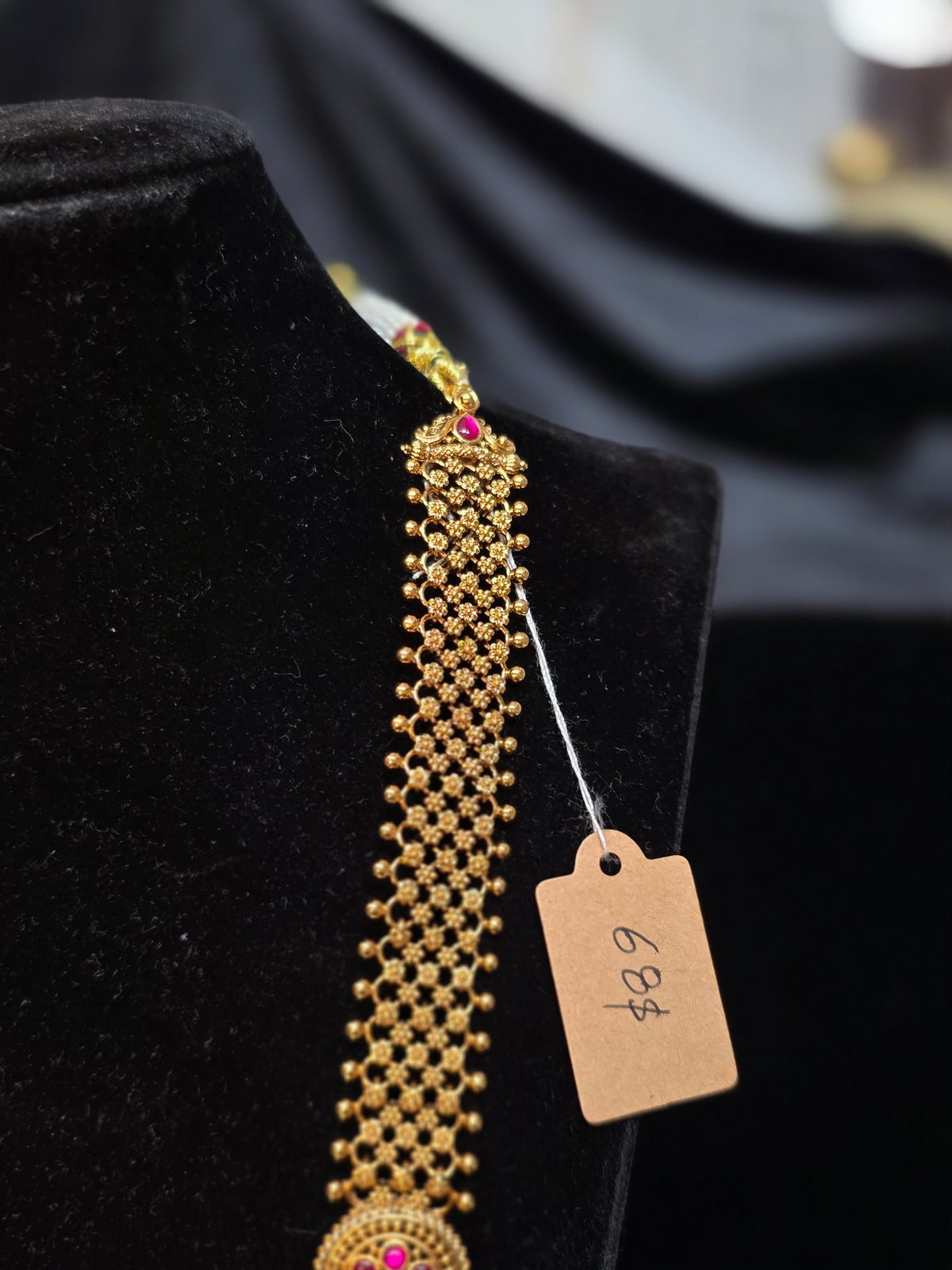 Nakshi mesh gold style long haram