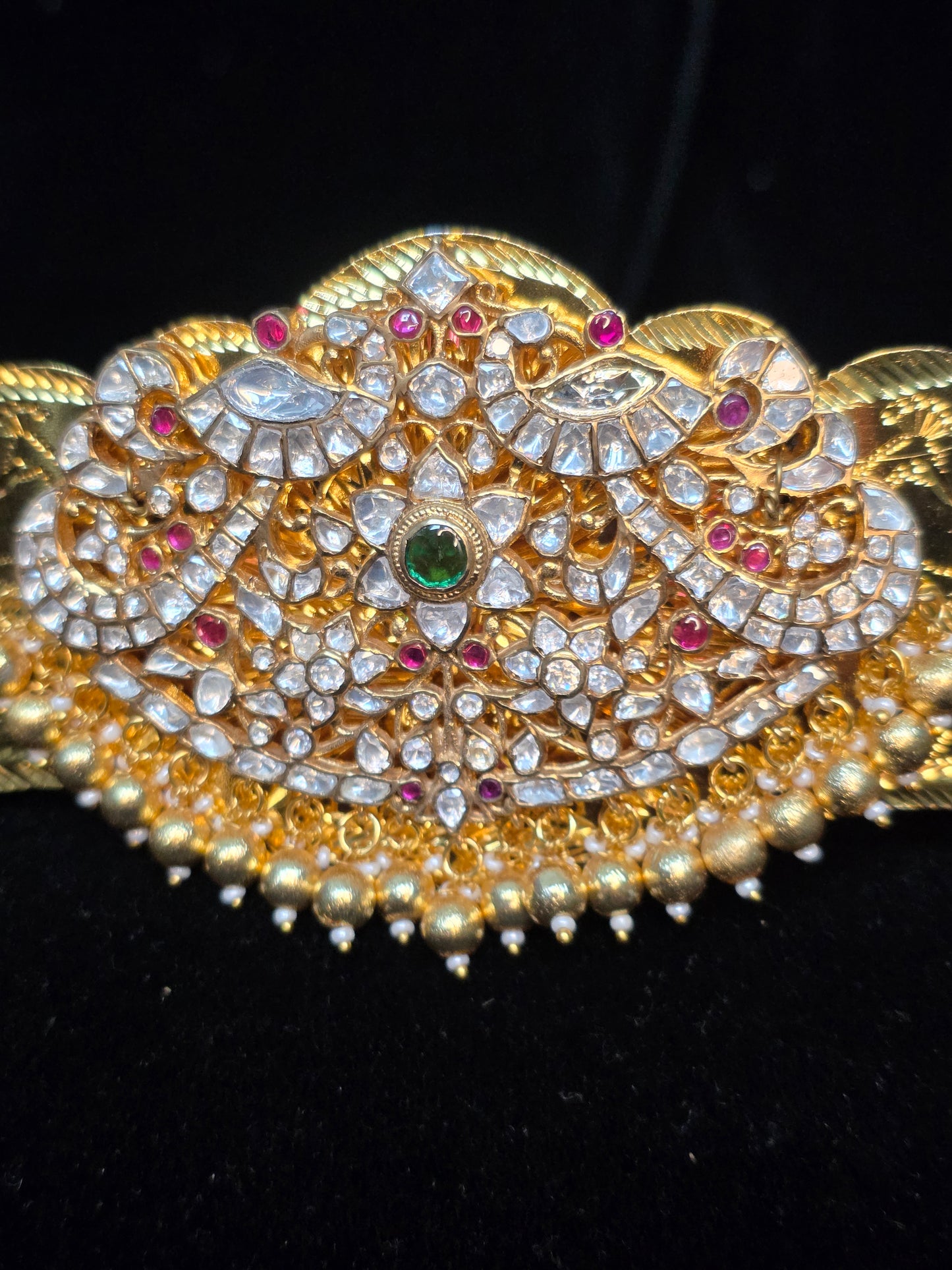 Traditional Premium Gold Style mosinate stones Adult Hip Belt