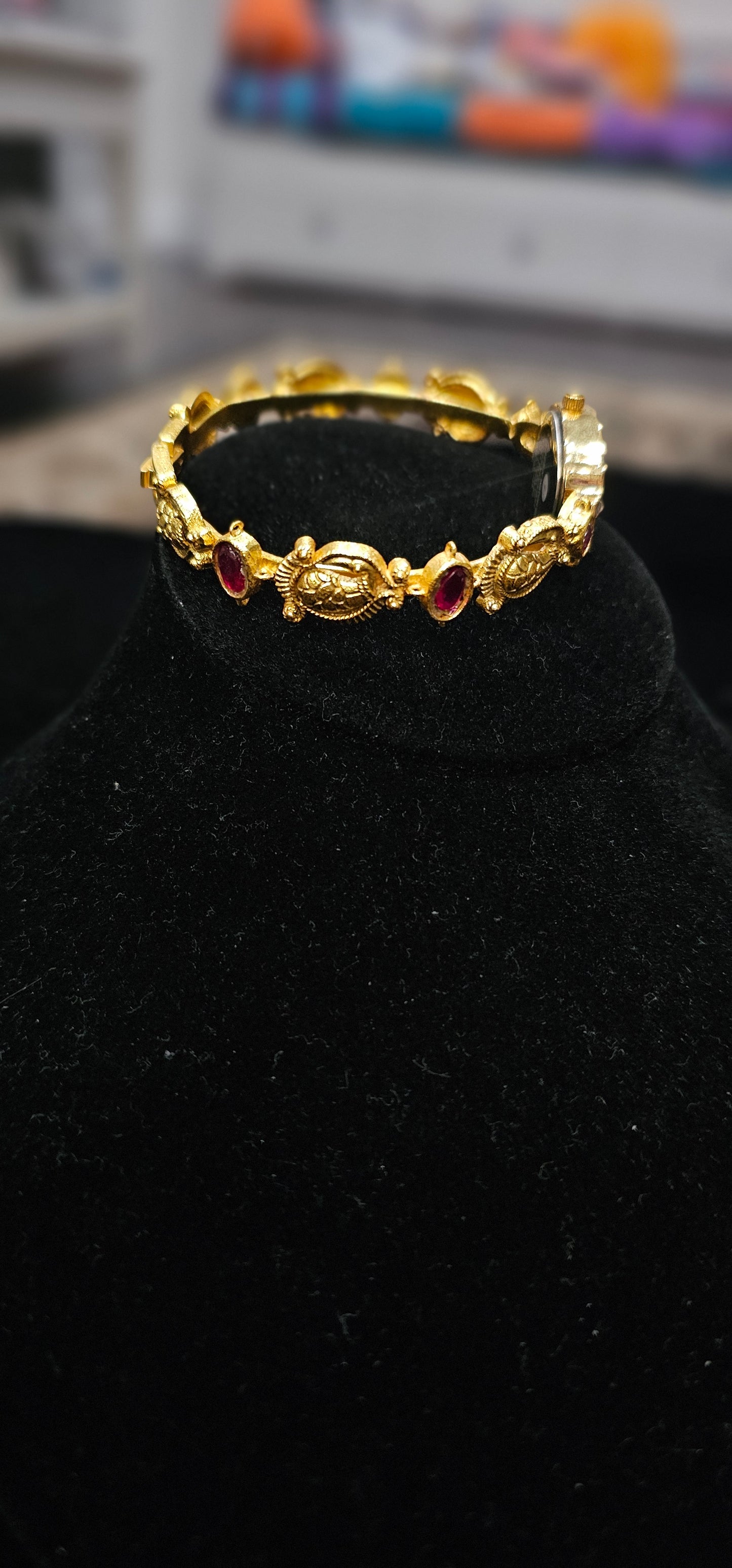 Brass jadau kundan citizen watch