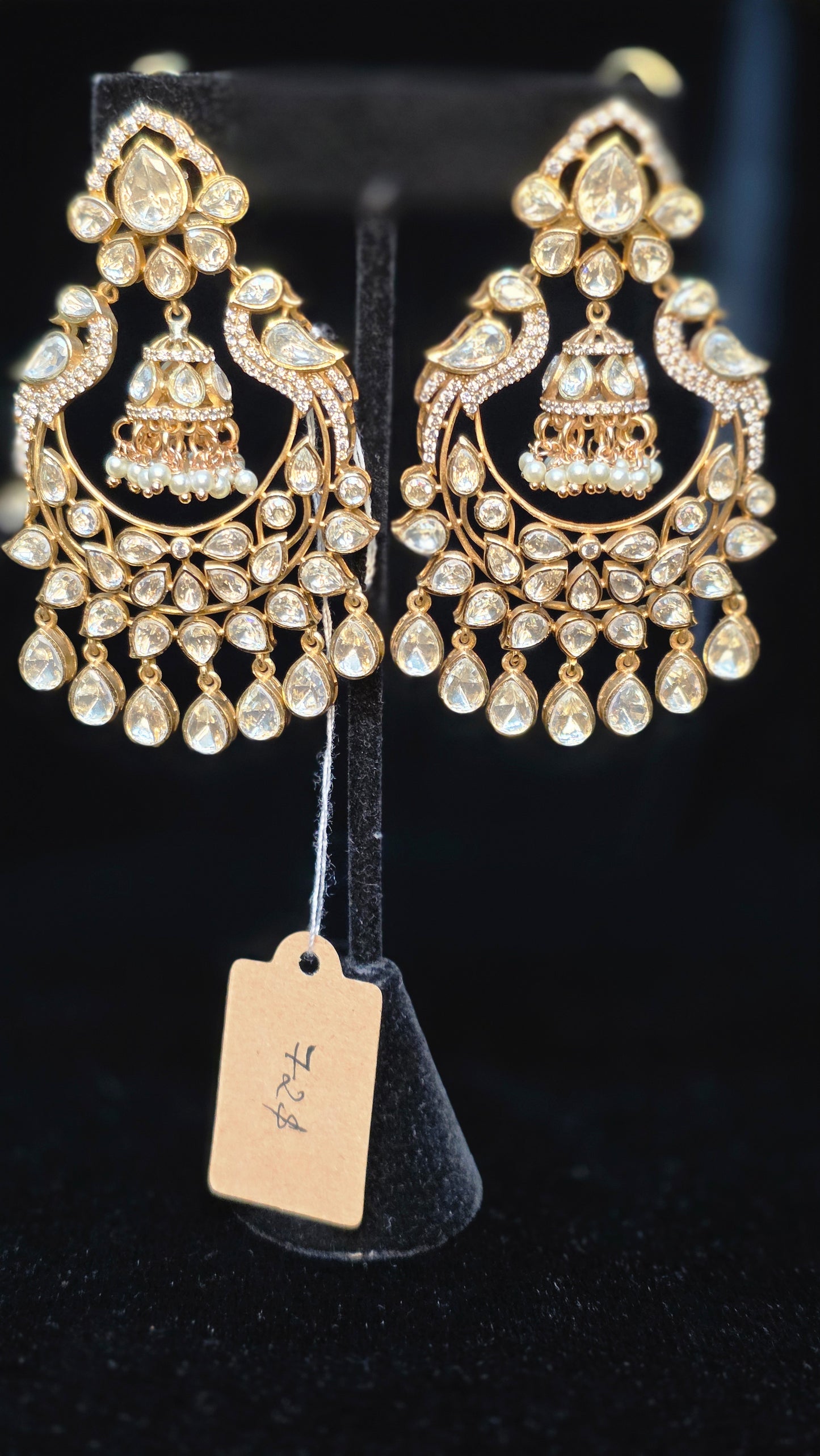 Polki chandbalish style earrings