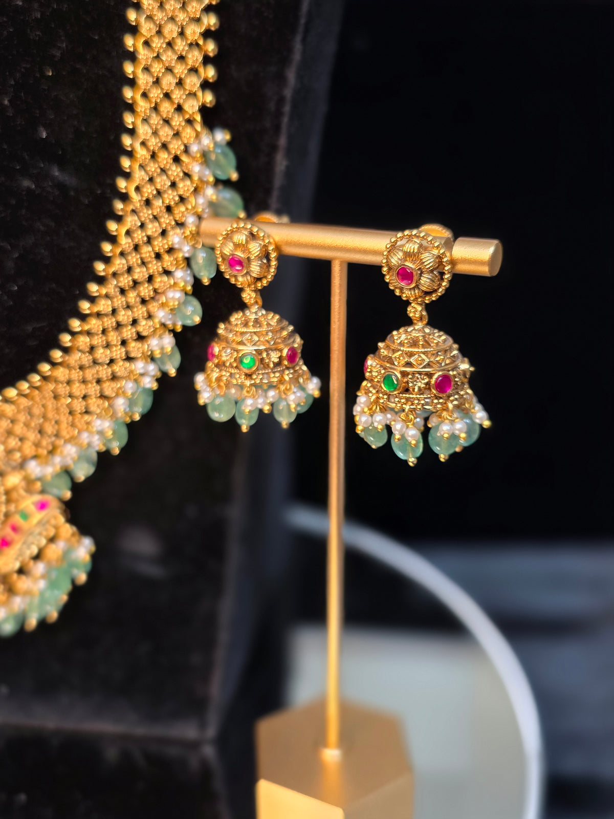Nakshi mesh gold style long haram