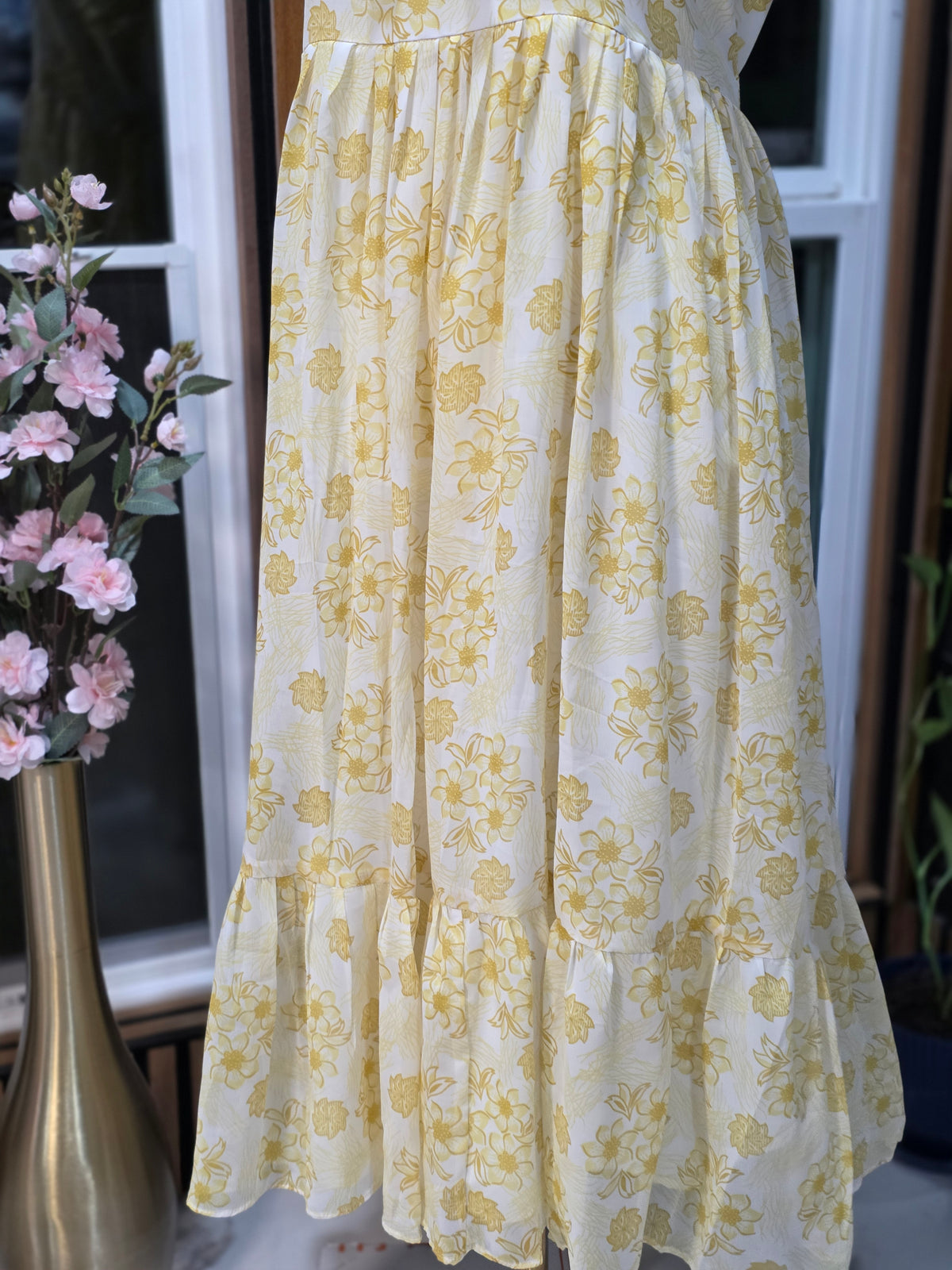 Georget cascual floral long frock