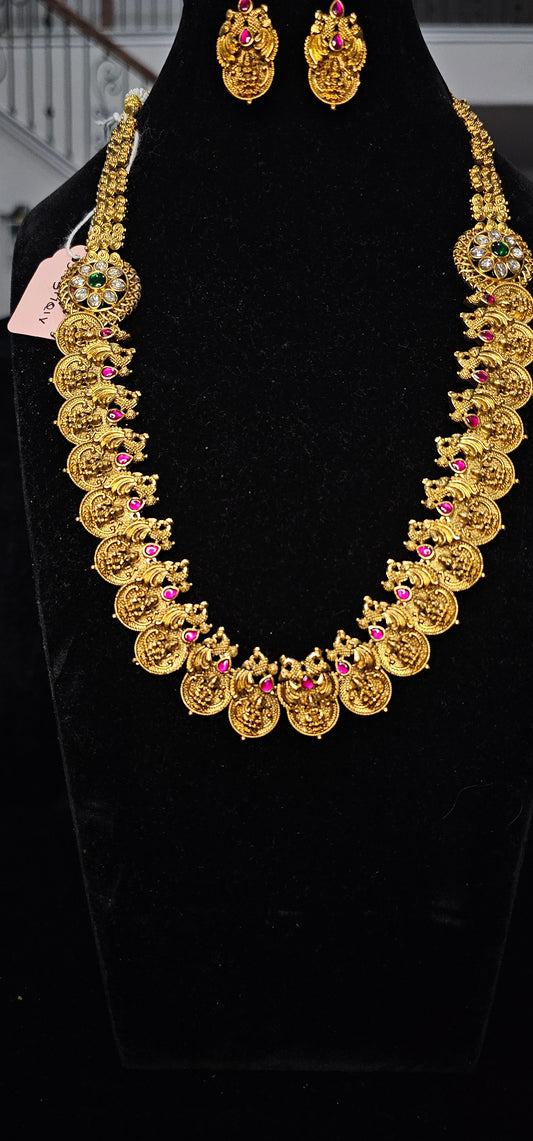 Bottu kasu mala with jadau kundan stones