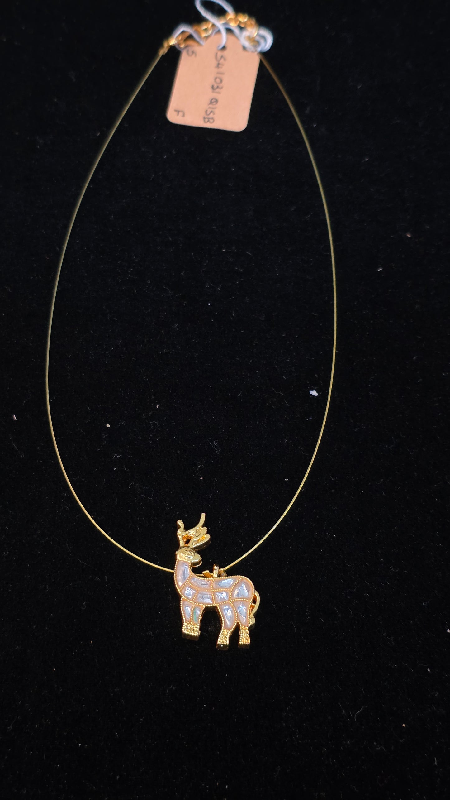 Invisible chain with jadau 🦌 locket
