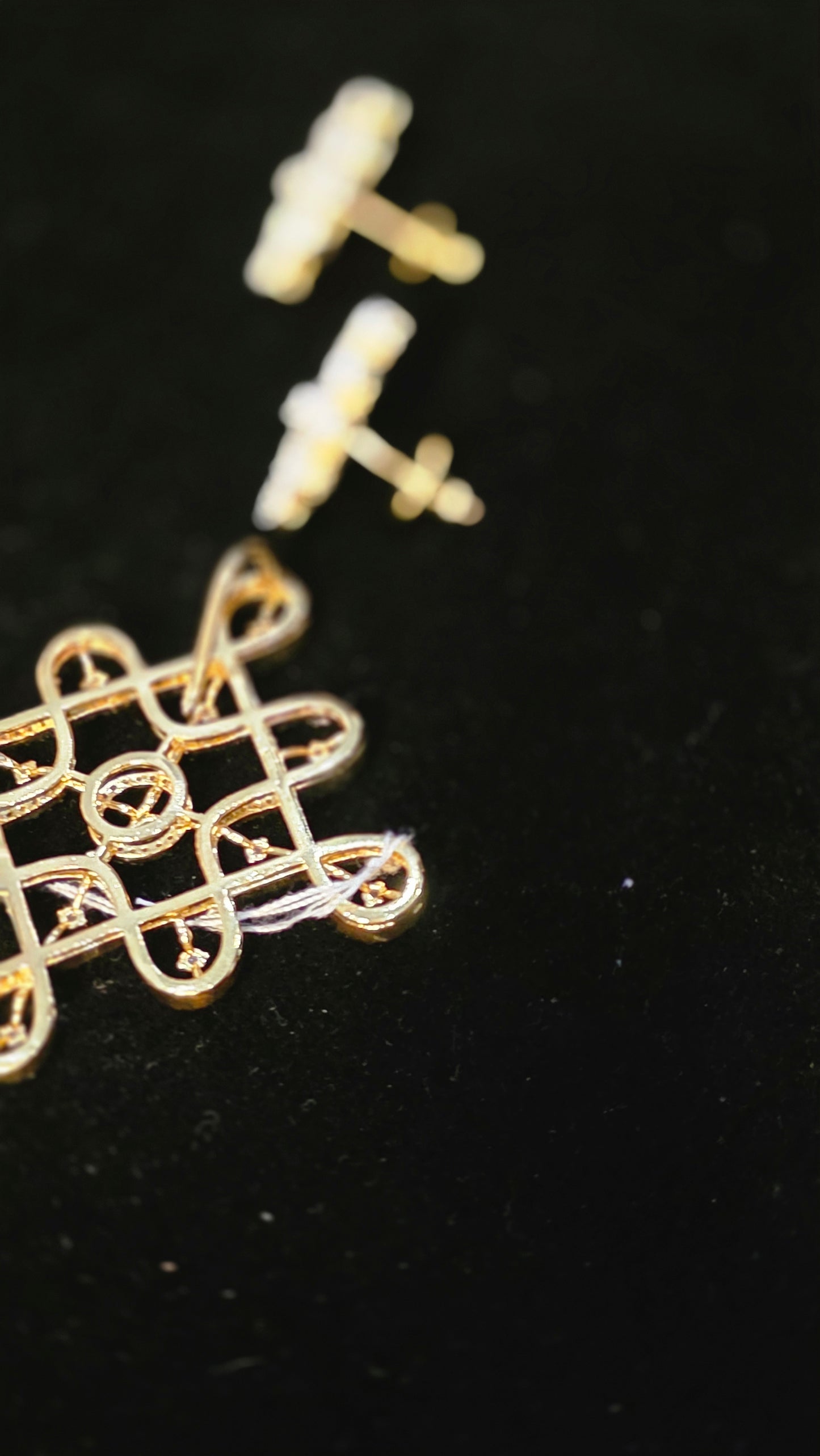 Trending kollam muggu designed pendent set