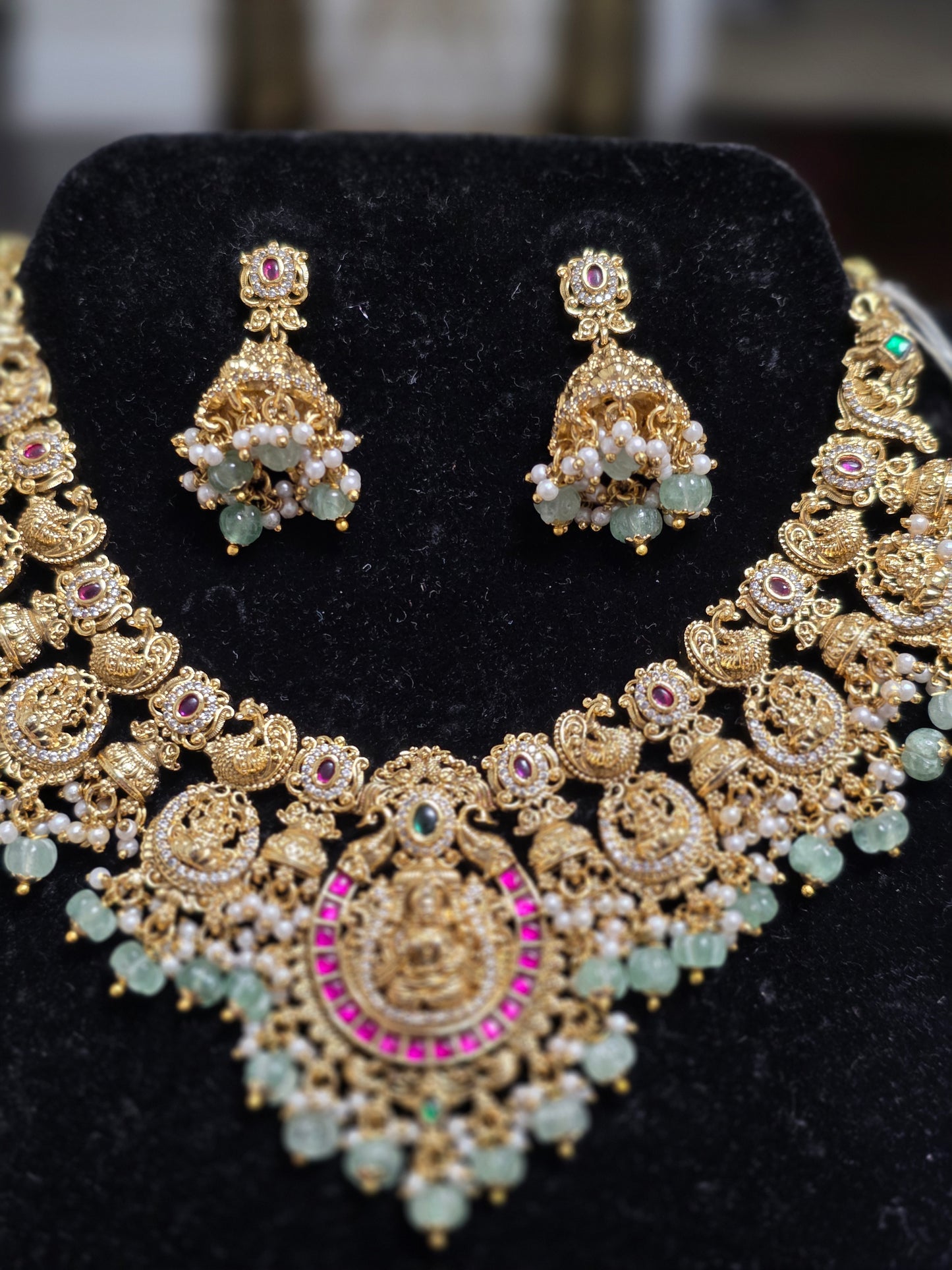 Nakshi Style Antique Gold style Necklace Set