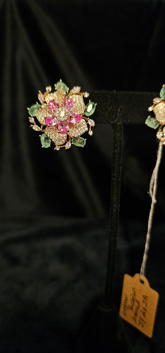 Fusion Flower stud earrings
