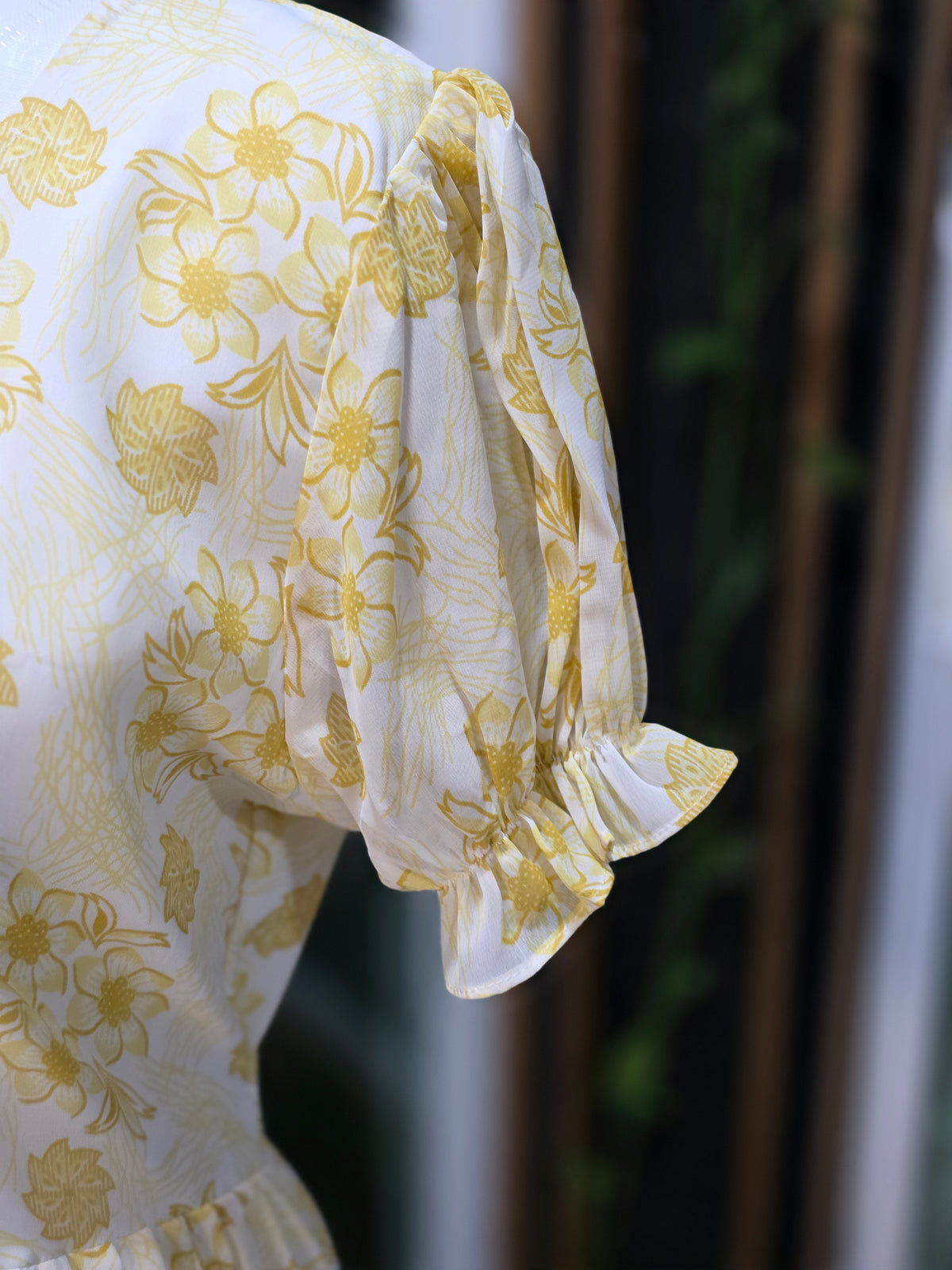 Georget cascual floral long frock
