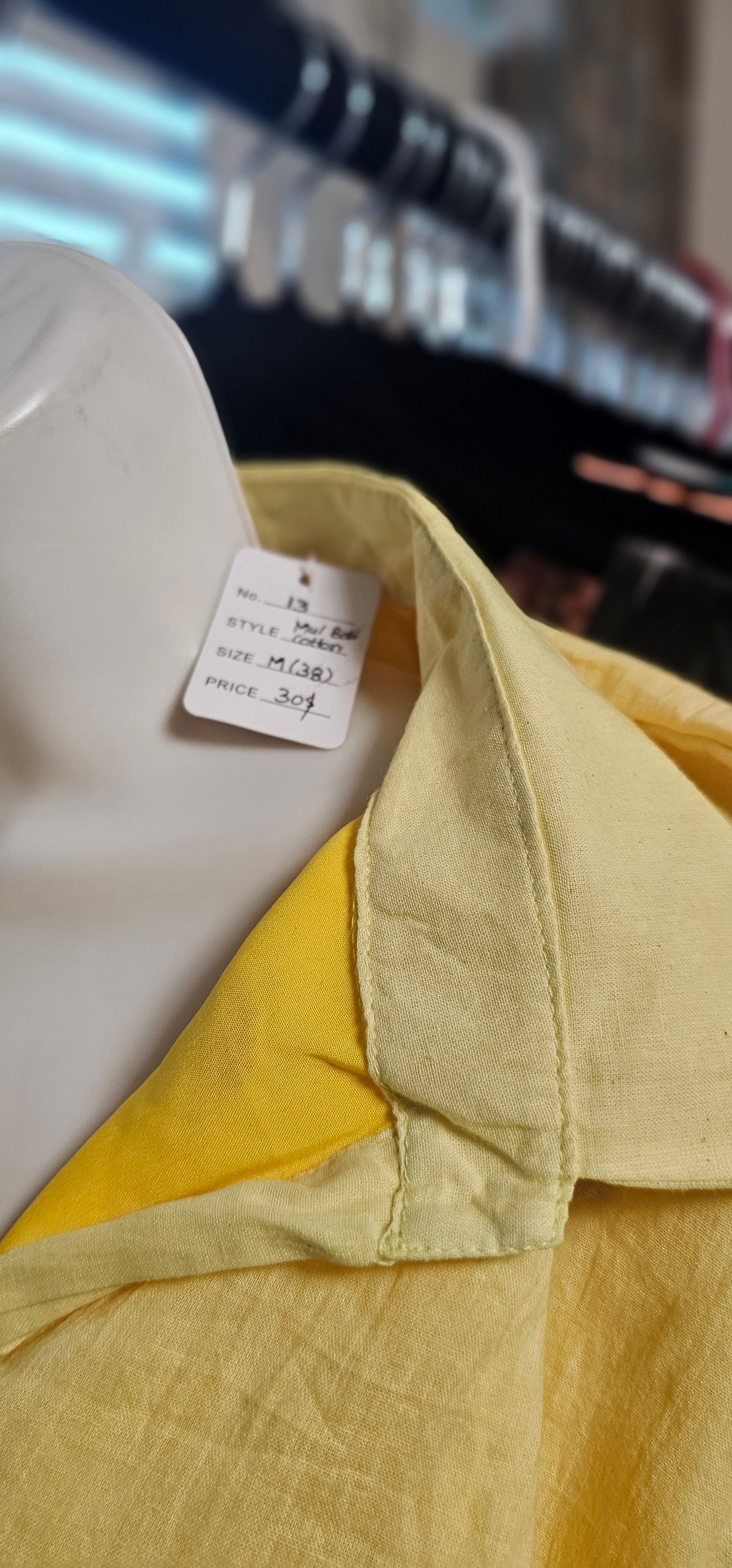 Yellow Cotton Long Frock