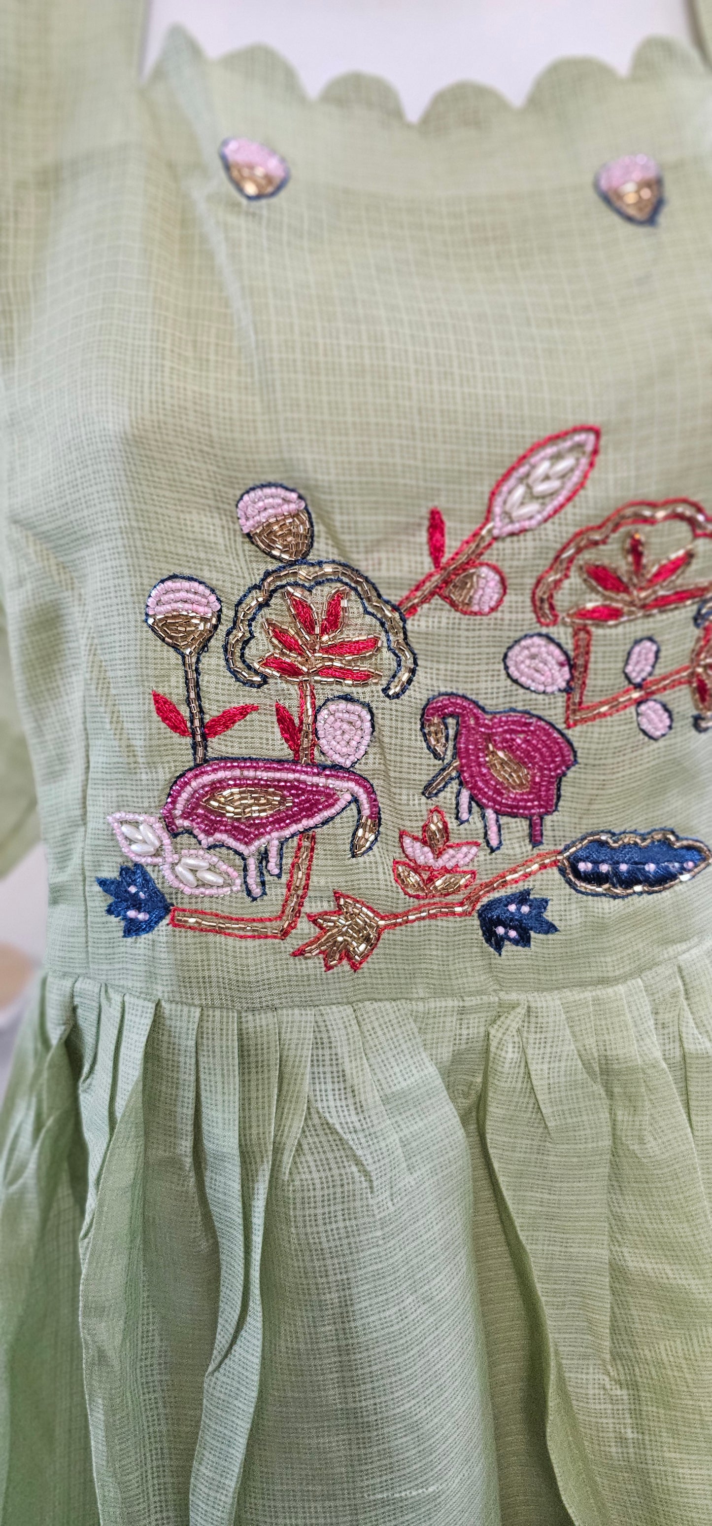 Kota maggam work frock