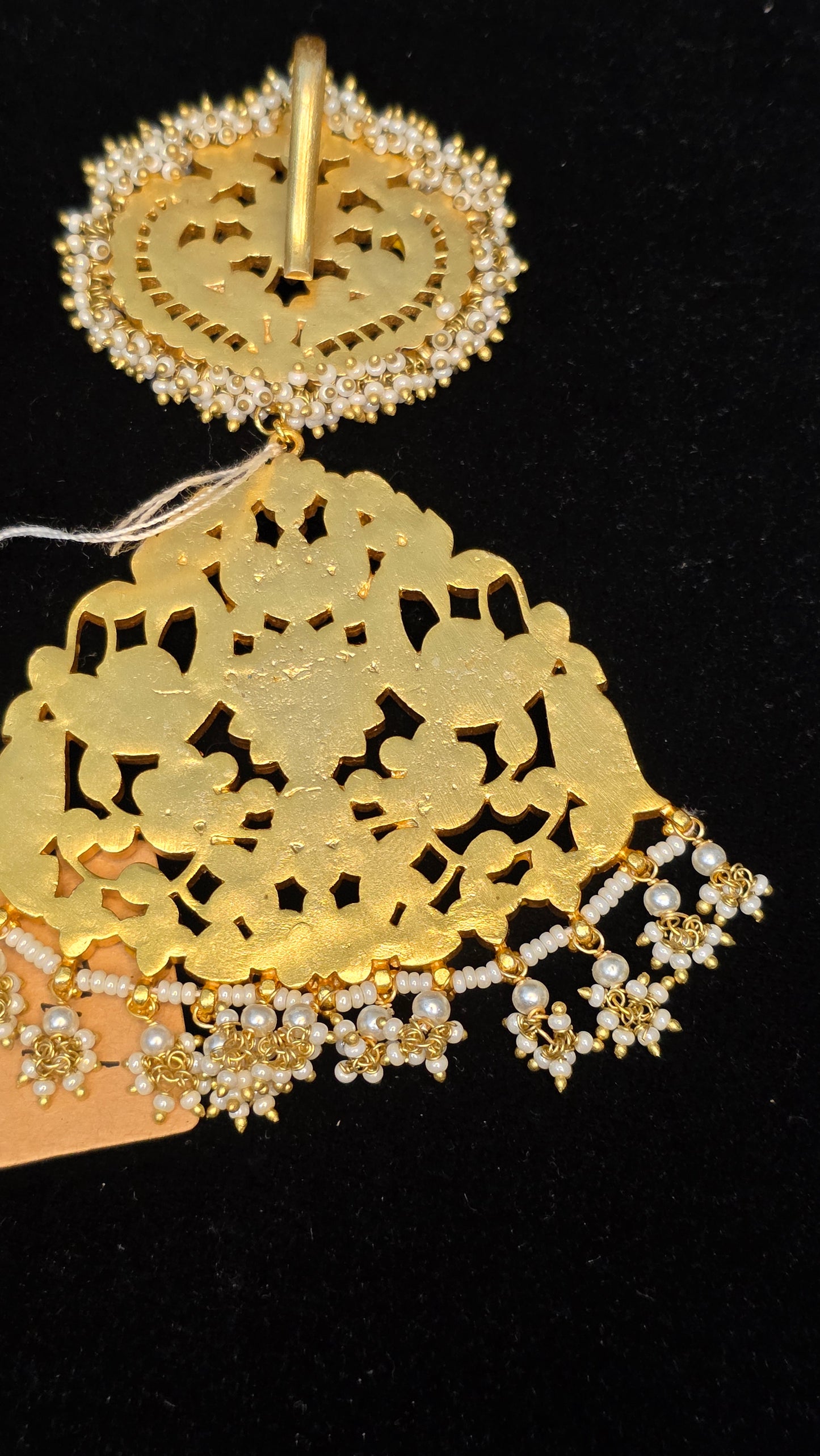 Jadau kundan pendent with earrings