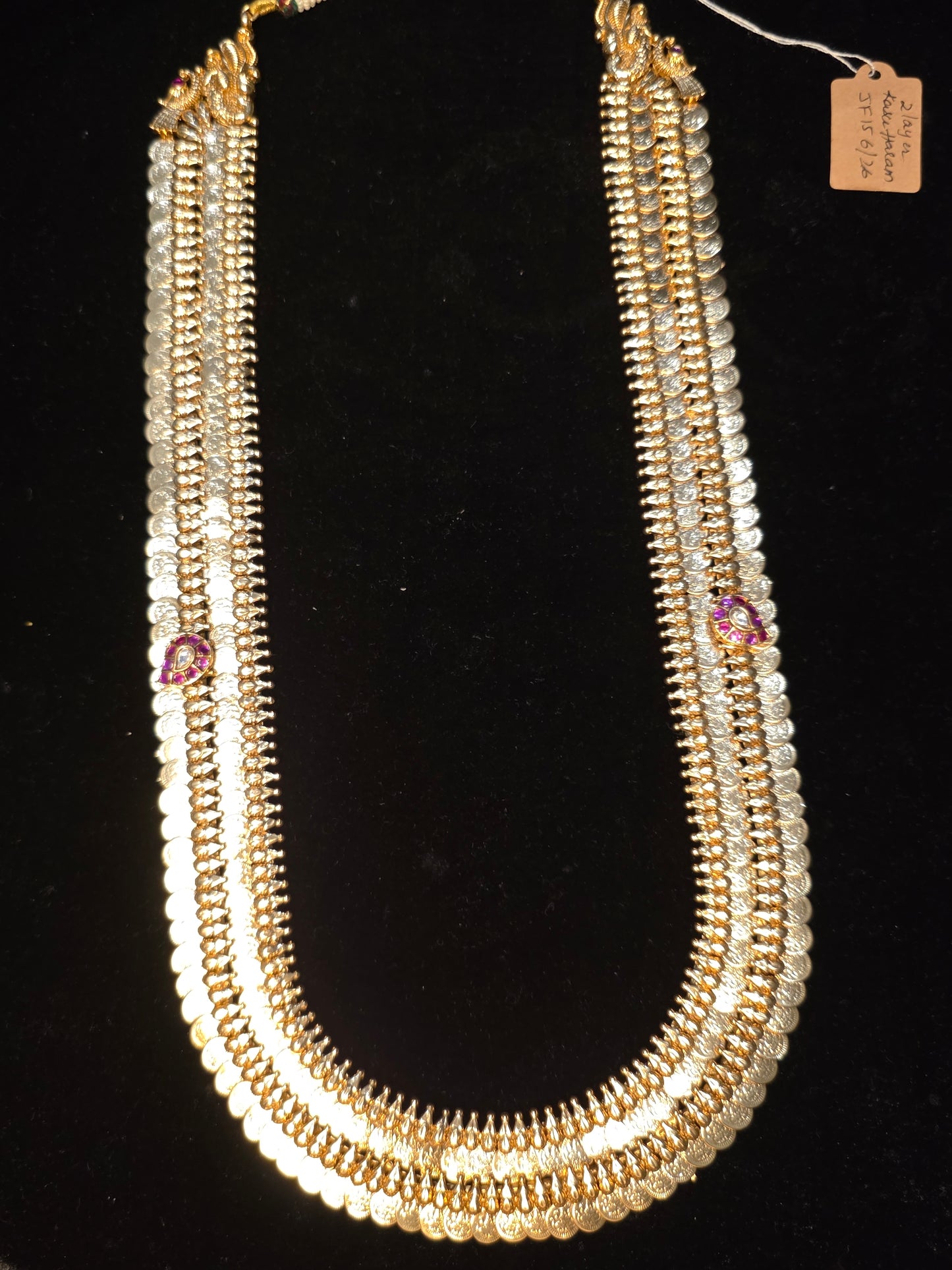Trending double kasu haram and separate jadau pendant(pendent cost seperate)